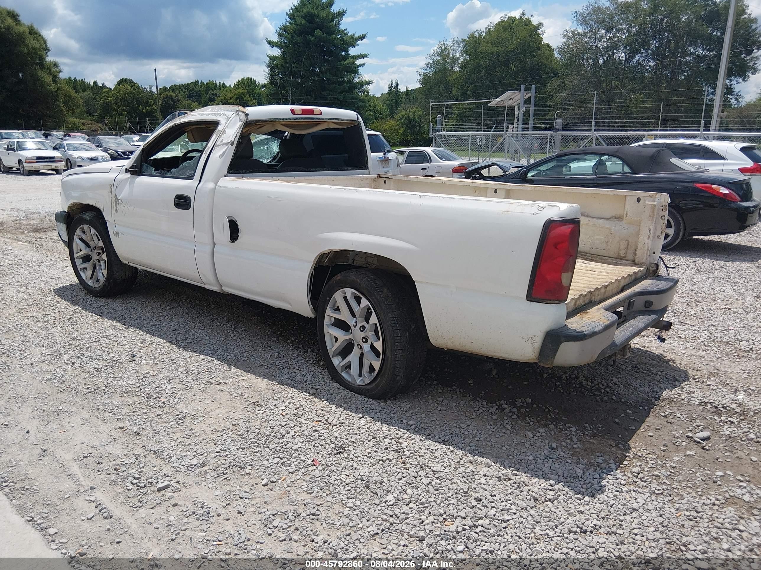 2006 Chevrolet Silverado 1500 Work Truck White vin: 3GCEC14V36G142517