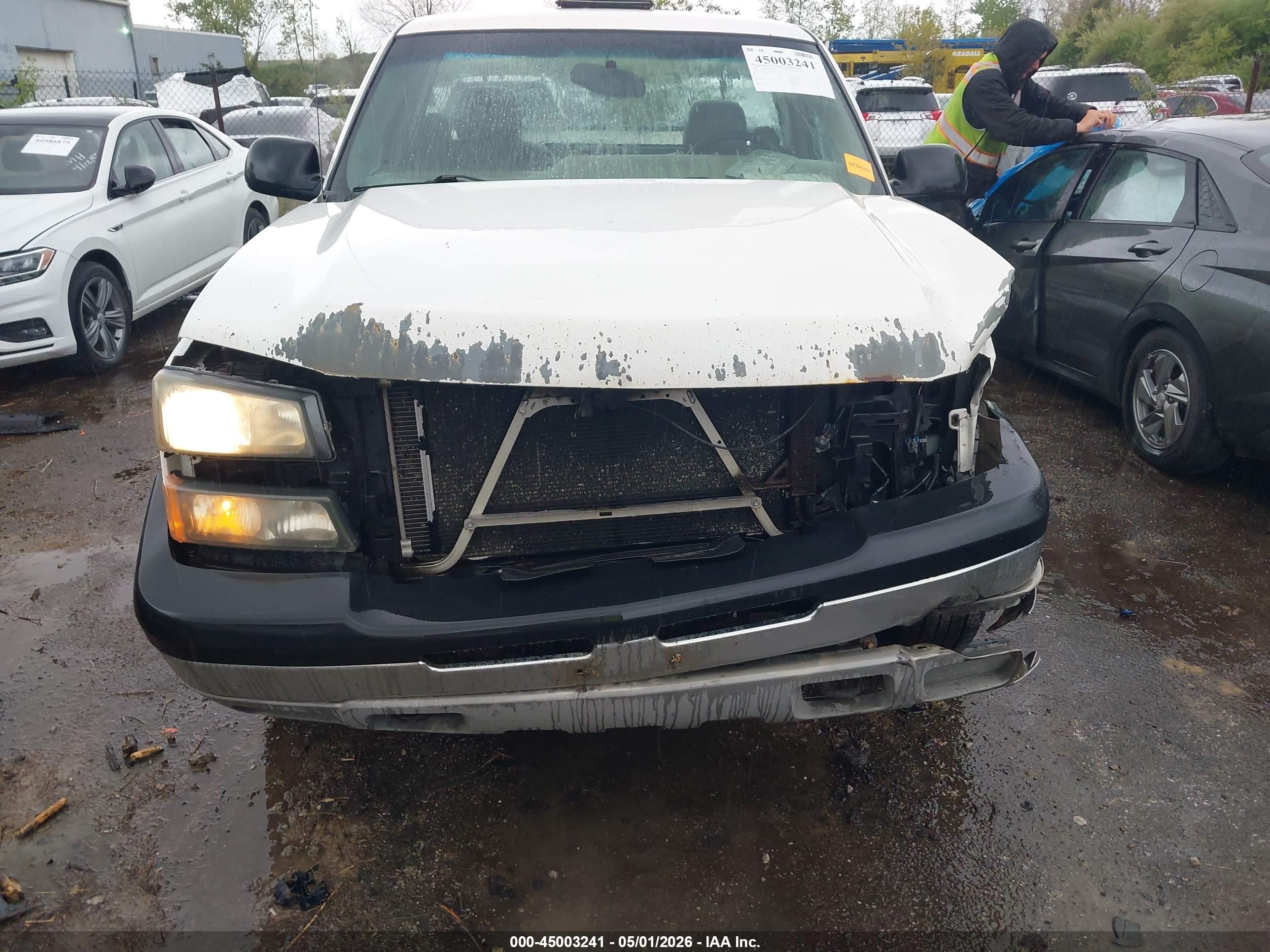 2006 Chevrolet Silverado 1500 Work Truck White vin: 3GCEC14V76G218949