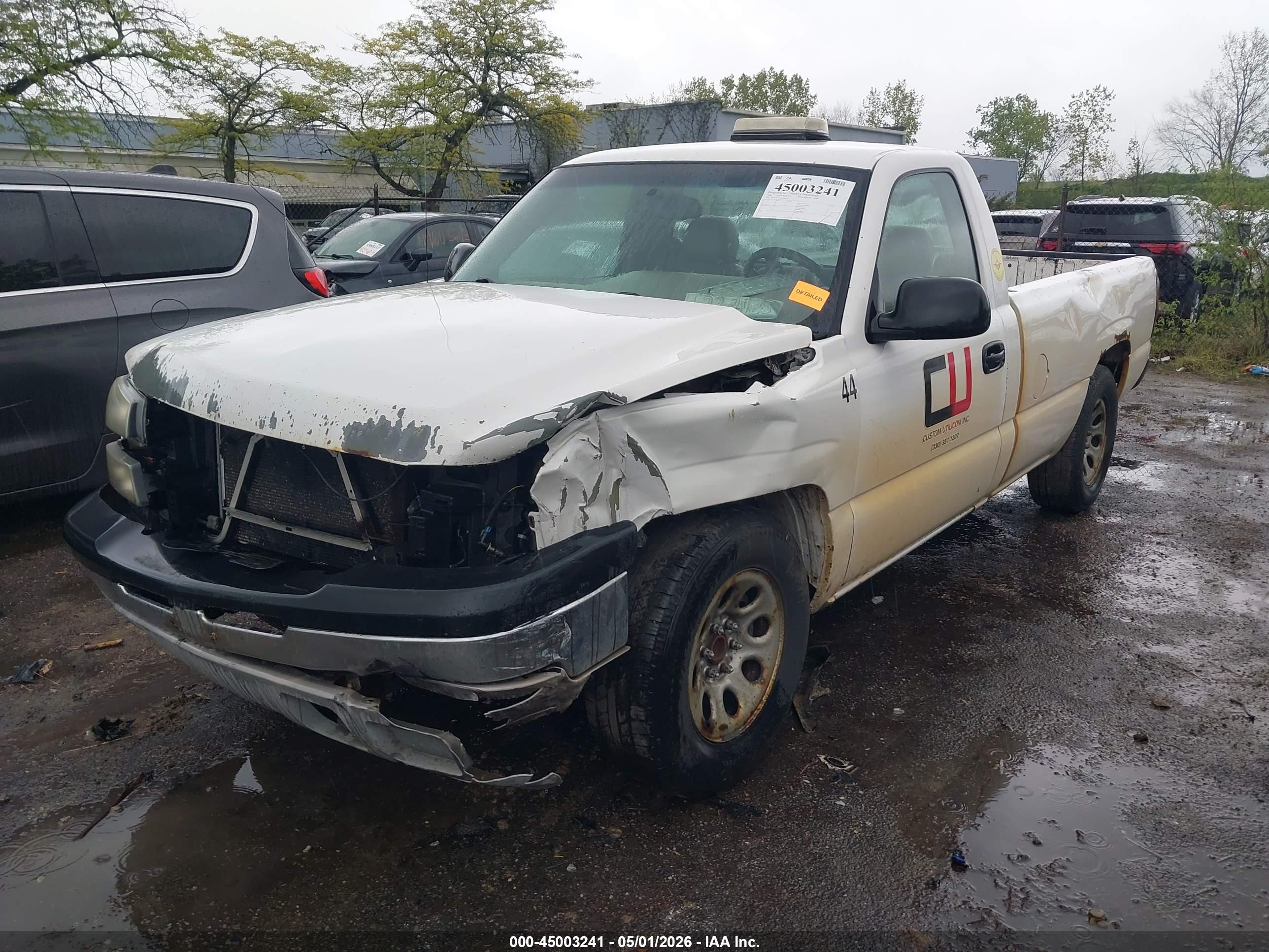 2006 Chevrolet Silverado 1500 Work Truck White vin: 3GCEC14V76G218949