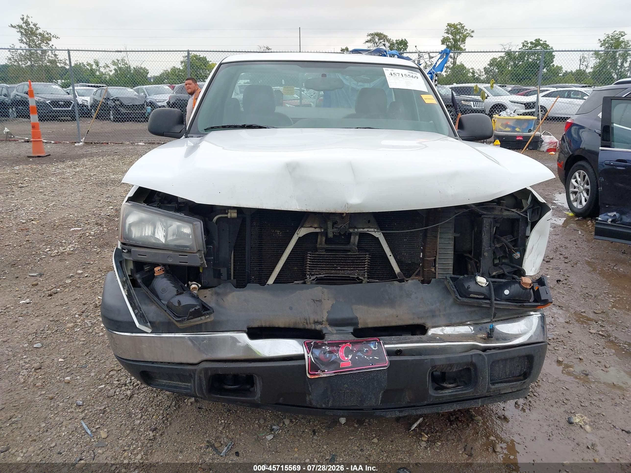 2006 Chevrolet Silverado 1500 Work Truck White vin: 3GCEC14V86G170880