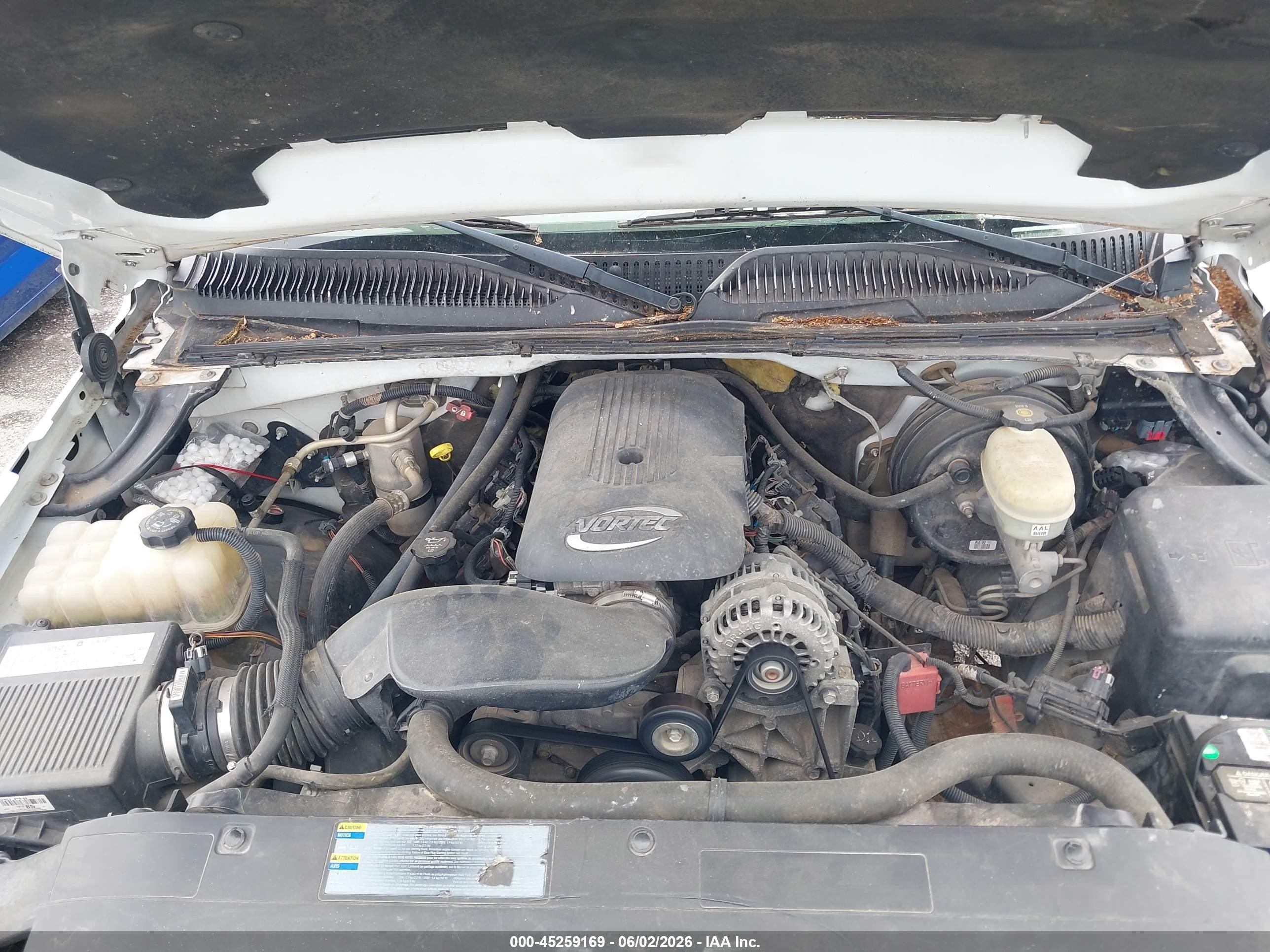 2006 Chevrolet Silverado 1500 Work Truck White vin: 3GCEC14V86G226896
