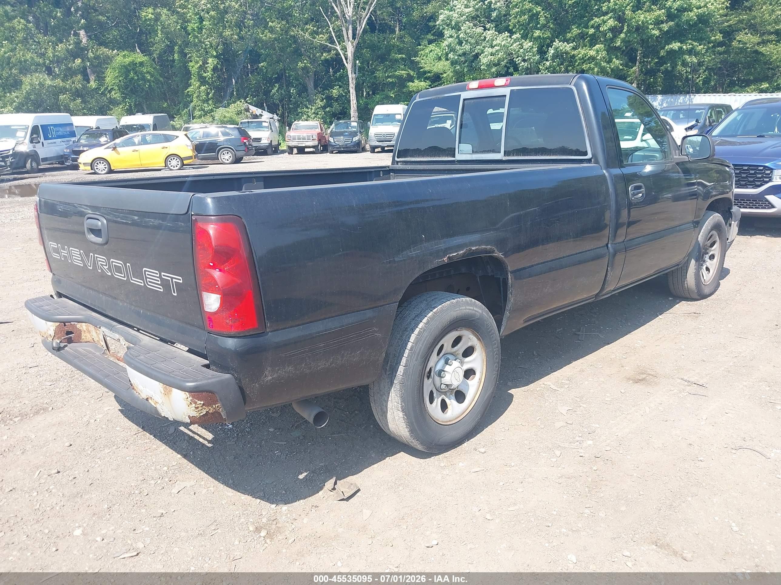 2006 Chevrolet Silverado 1500 C1500 Black vin: 3GCEC14V96GS67067