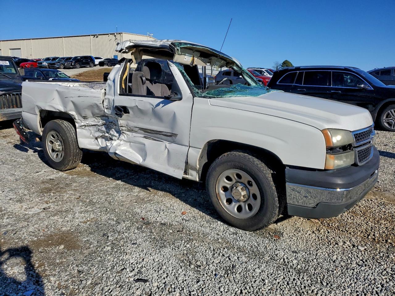 2007 Chevrolet Silverado C1500 Classic White vin: 3GCEC14V97G220297