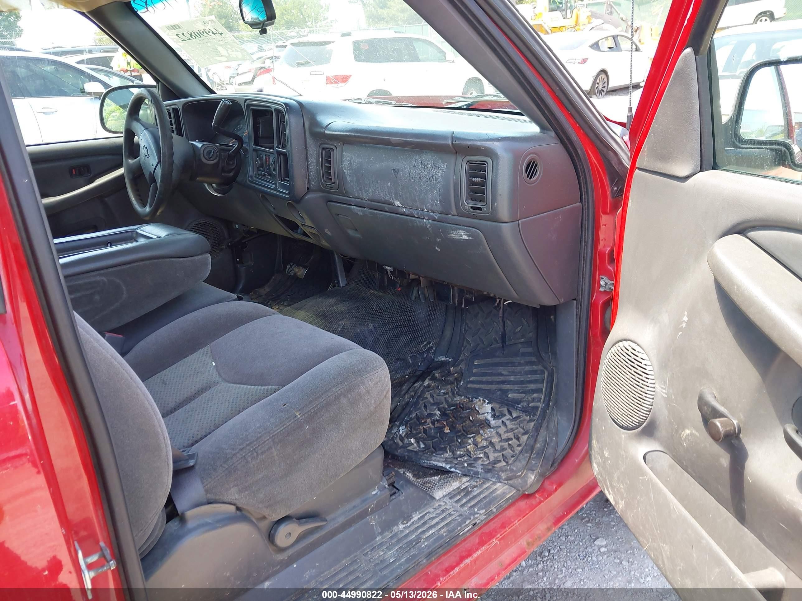2006 Chevrolet Silverado 1500 Work Truck Red vin: 3GCEC14X06G186511