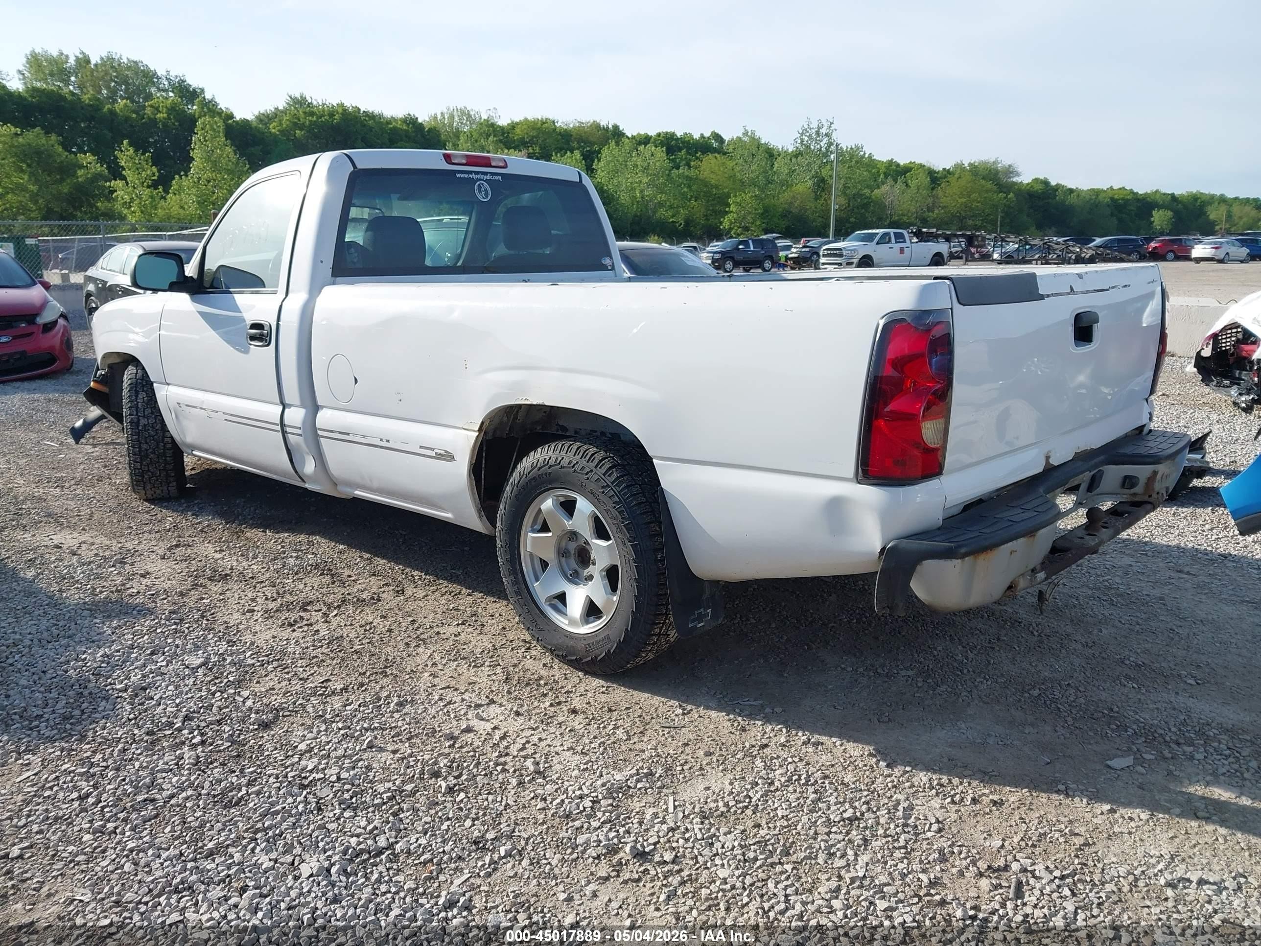 2006 Chevrolet Silverado 1500 Work Truck White vin: 3GCEC14X16G180443