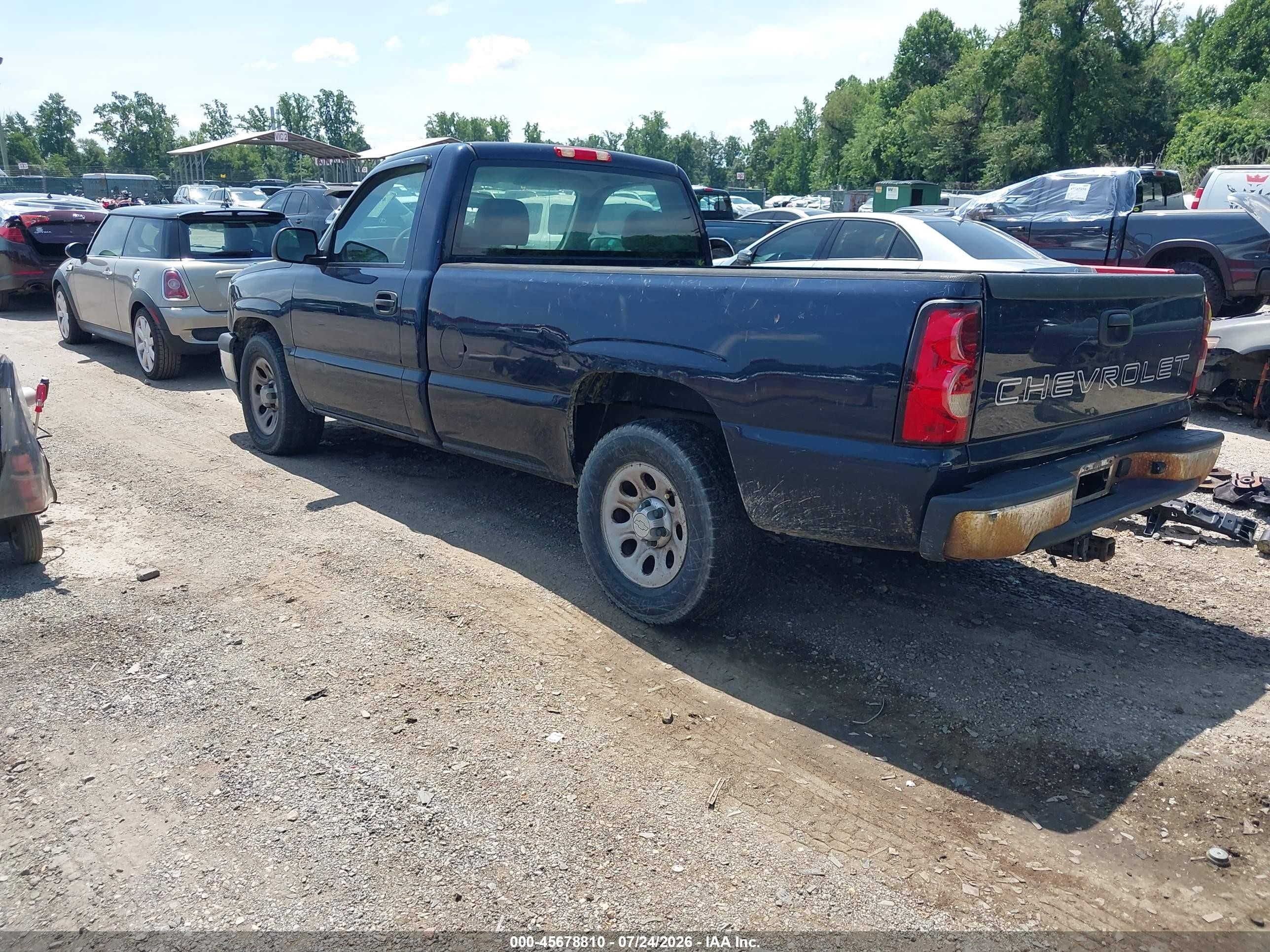 2006 Chevrolet Silverado 1500 Work Truck Blue vin: 3GCEC14X16G237823