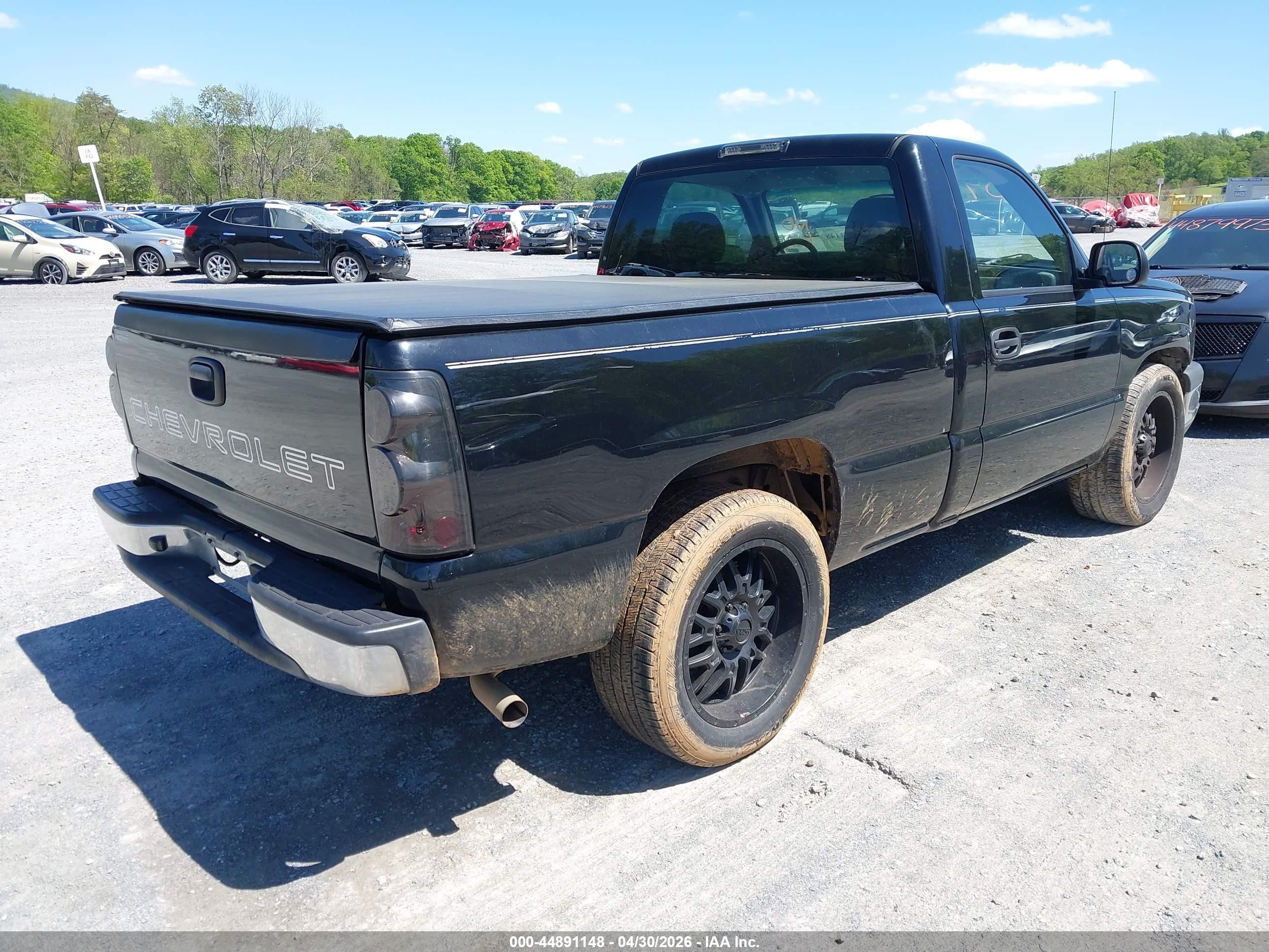 2006 Chevrolet Silverado 1500 Work Truck Black vin: 3GCEC14X26G172495
