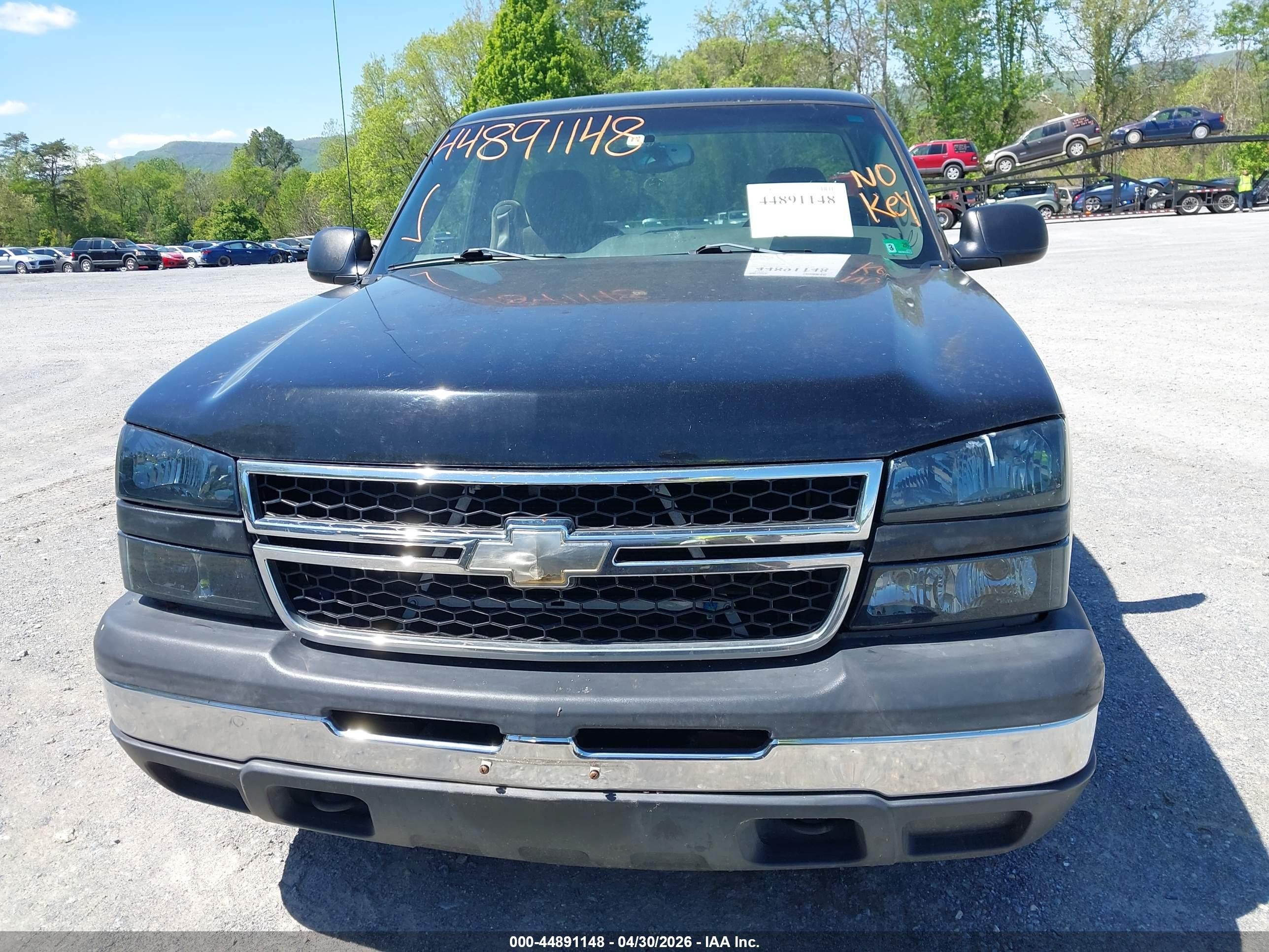 2006 Chevrolet Silverado 1500 Work Truck Black vin: 3GCEC14X26G172495