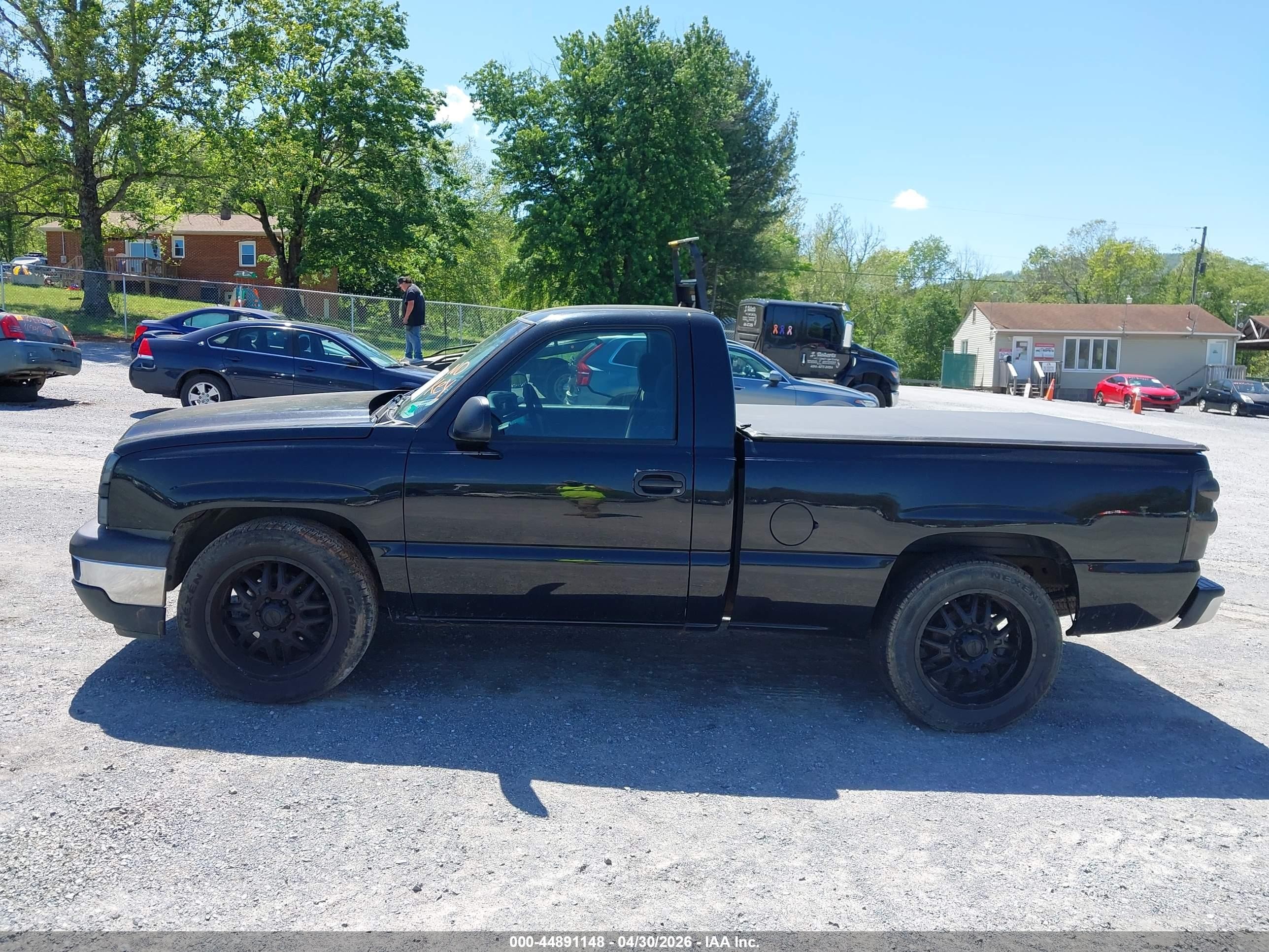 2006 Chevrolet Silverado 1500 Work Truck Black vin: 3GCEC14X26G172495