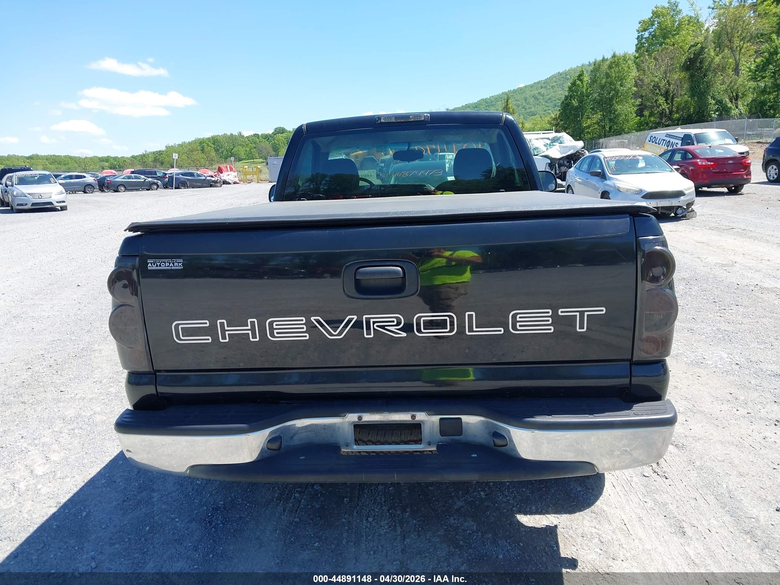2006 Chevrolet Silverado 1500 Work Truck Black vin: 3GCEC14X26G172495