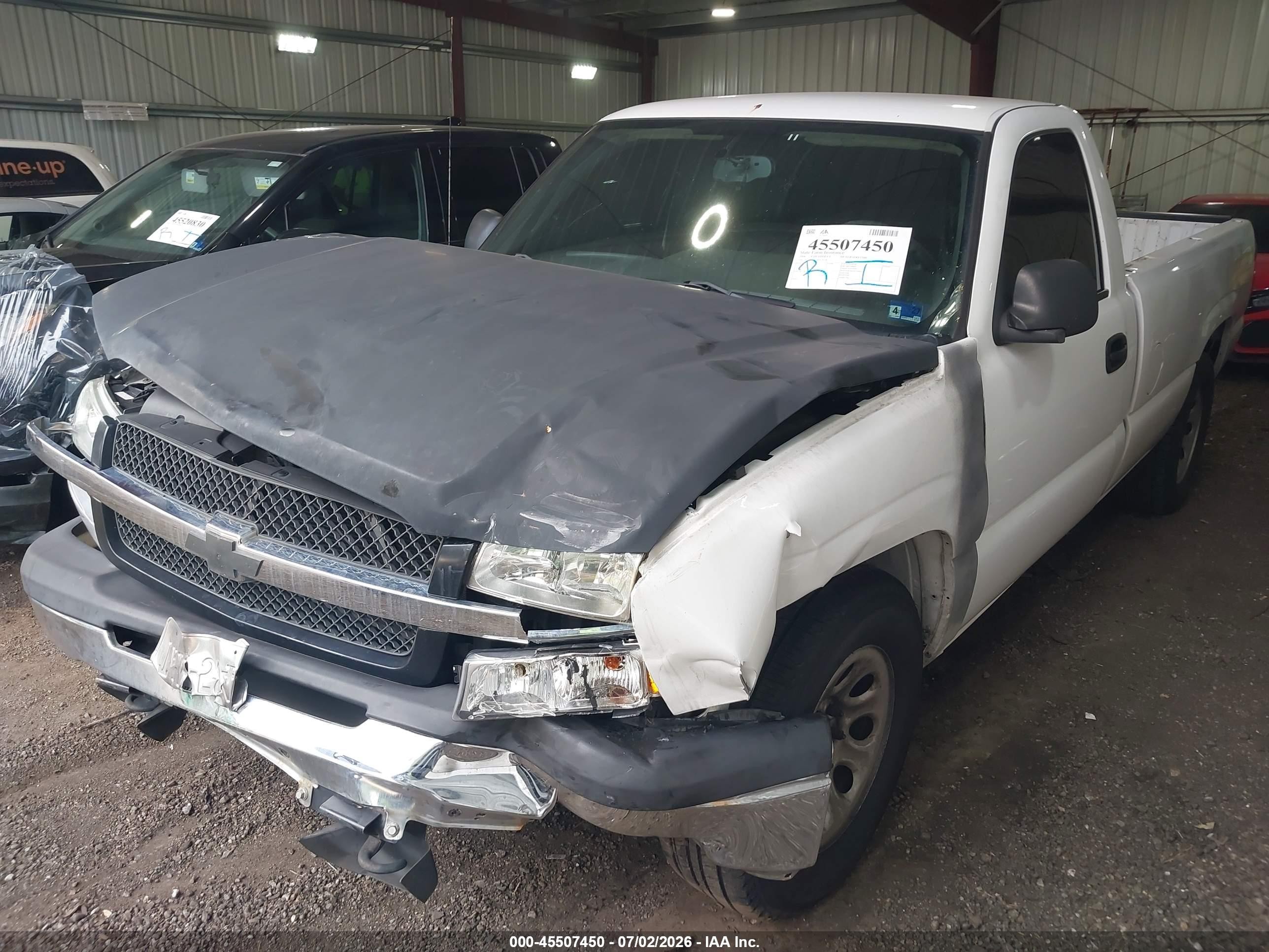 2006 Chevrolet Silverado 1500 Work Truck White vin: 3GCEC14X36G174708
