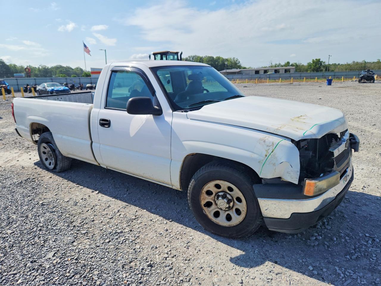 2006 Chevrolet Silverado C1500 White vin: 3GCEC14X36G178970