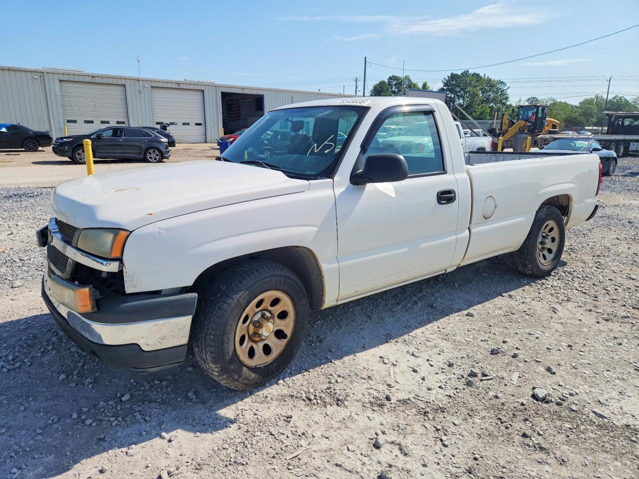 2006 Chevrolet Silverado C1500 White vin: 3GCEC14X36G178970