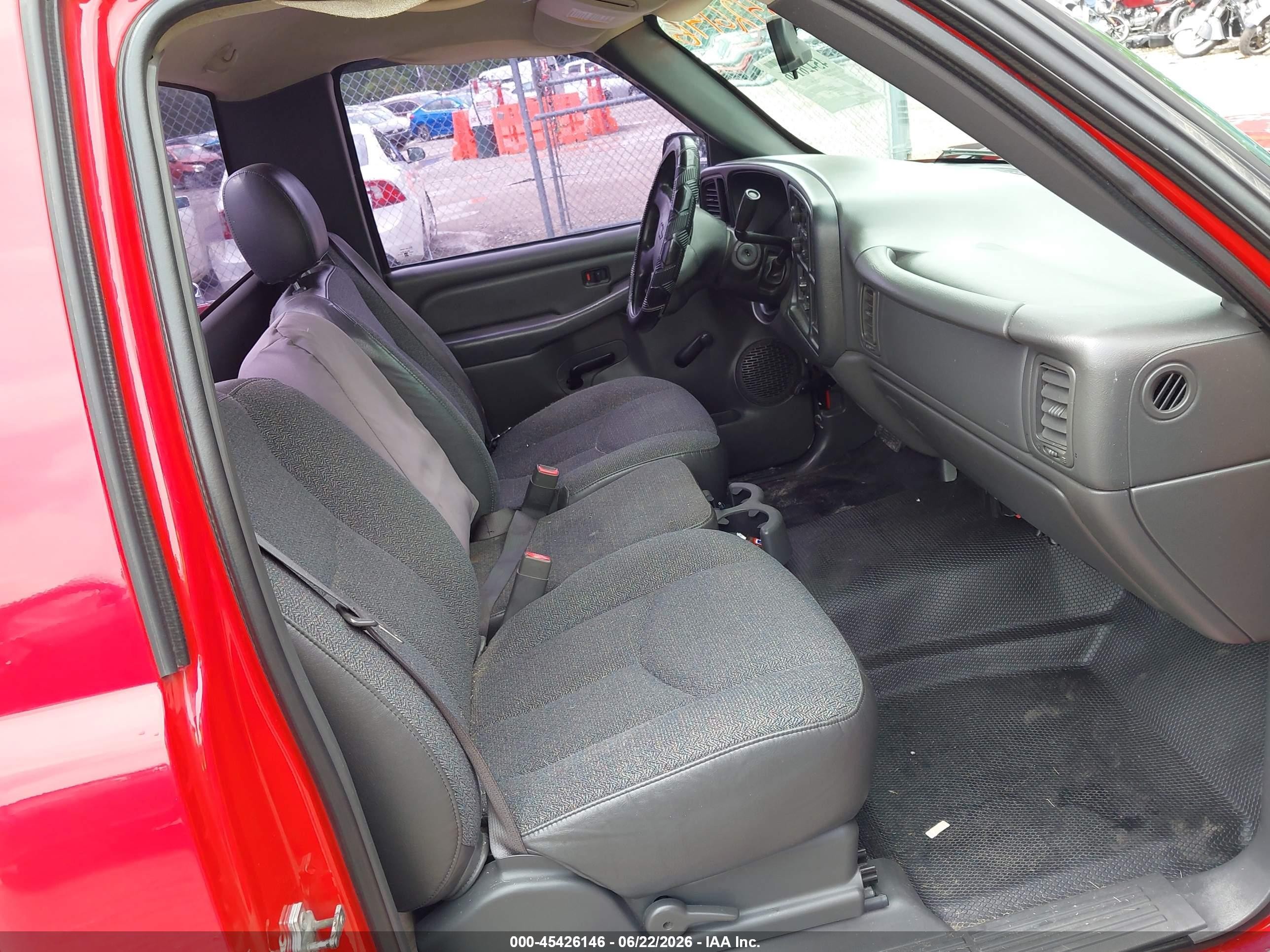 2007 Chevrolet Silverado 1500 Classic Work Truck Red vin: 3GCEC14X47G193804