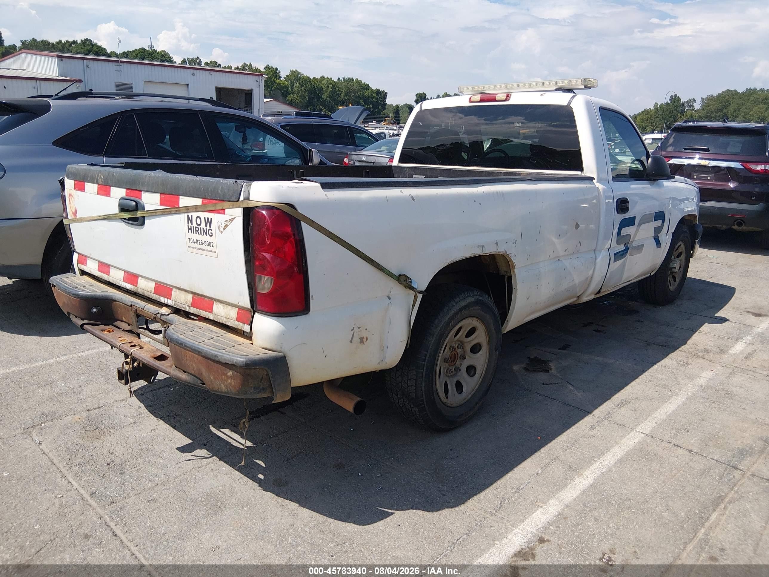 2006 Chevrolet Silverado 1500 Work Truck White vin: 3GCEC14X56G238389