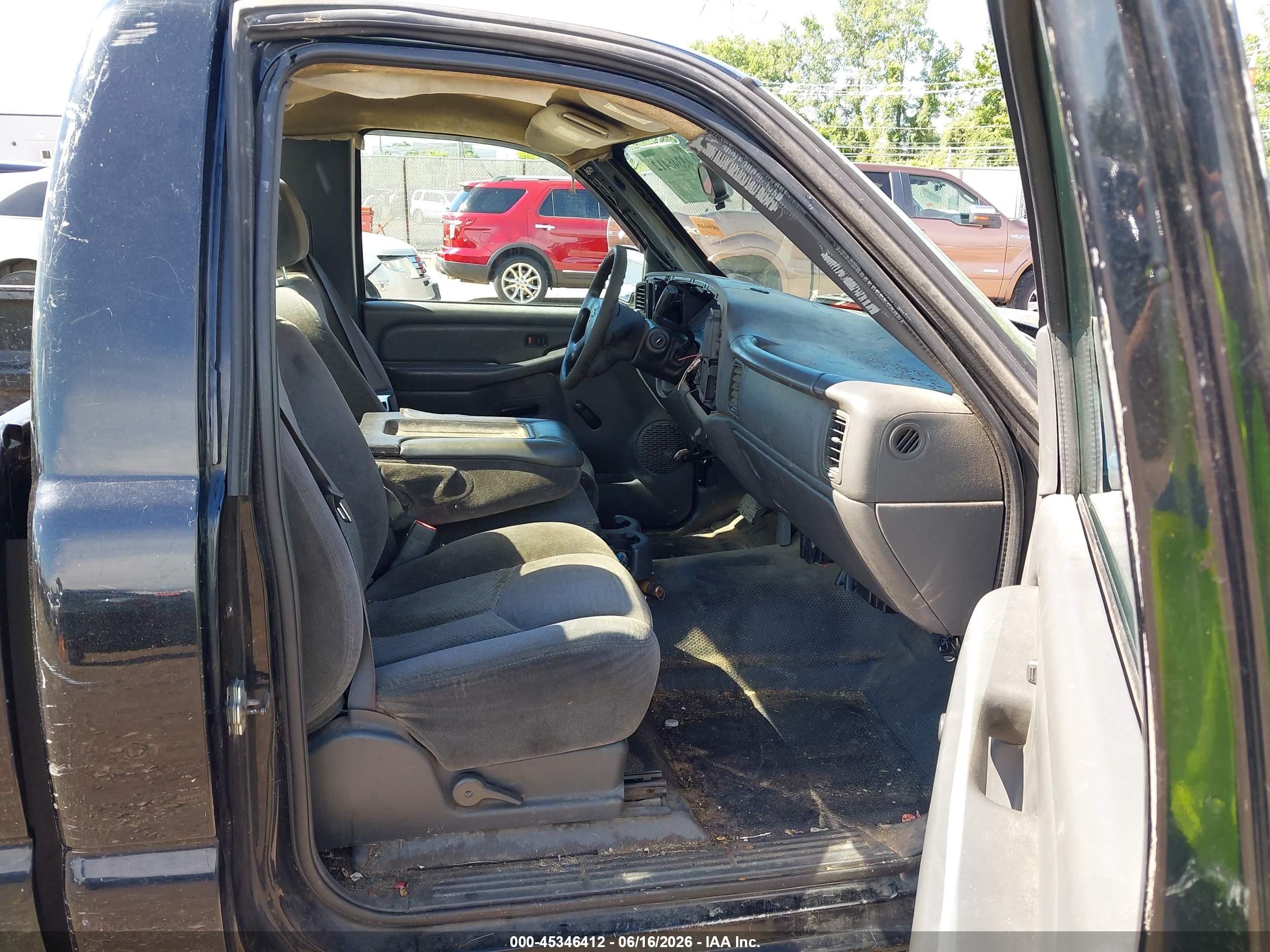 2006 Chevrolet Silverado 1500 Work Truck Black vin: 3GCEC14X56G261607