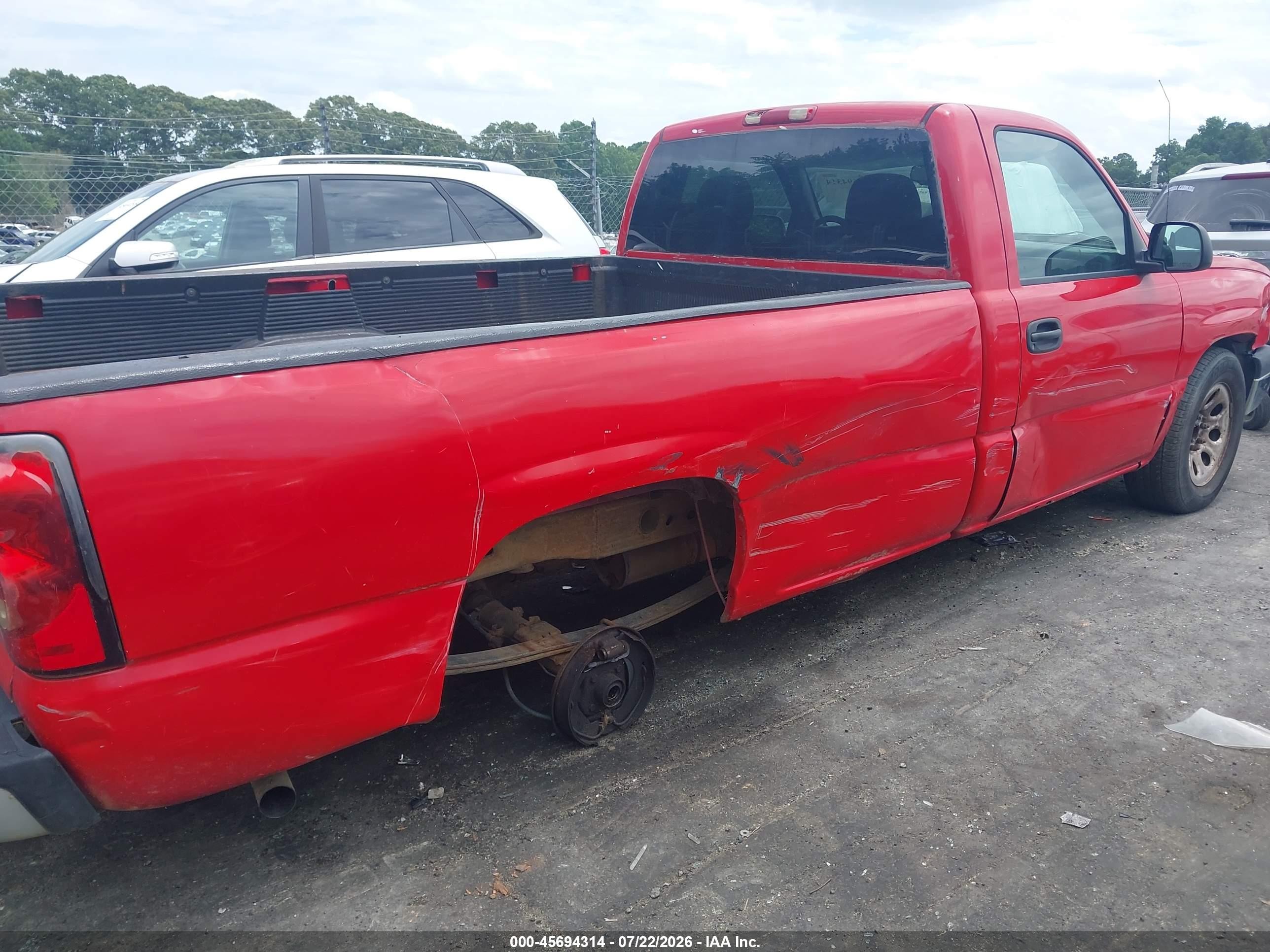 2006 Chevrolet Silverado 1500 Work Truck Red vin: 3GCEC14X56G273093