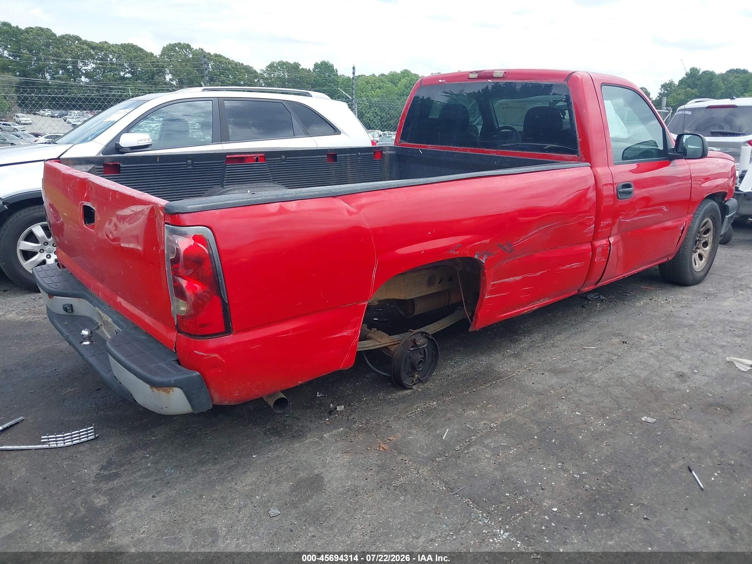 2006 Chevrolet Silverado 1500 Work Truck Red vin: 3GCEC14X56G273093