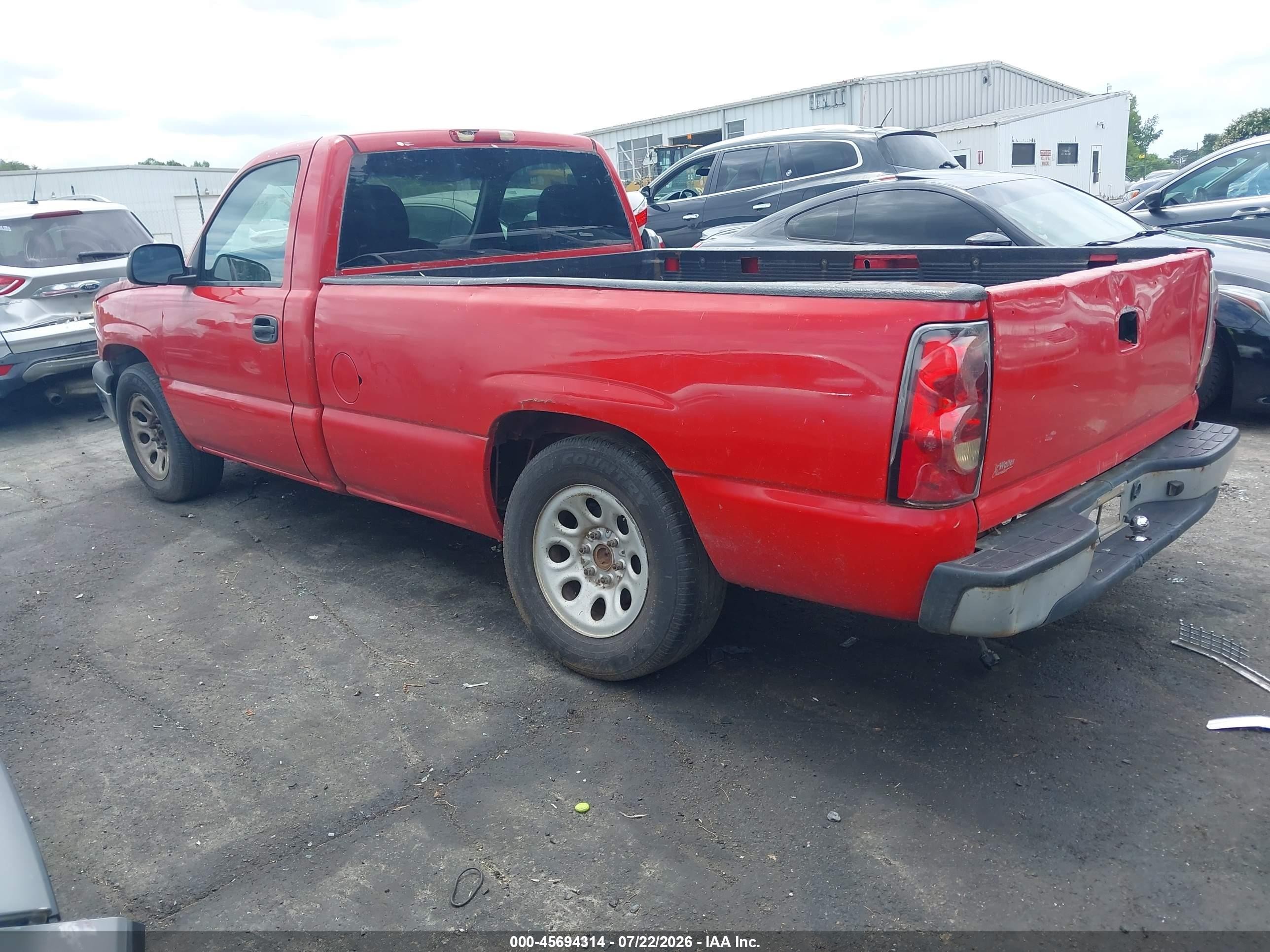 2006 Chevrolet Silverado 1500 Work Truck Red vin: 3GCEC14X56G273093