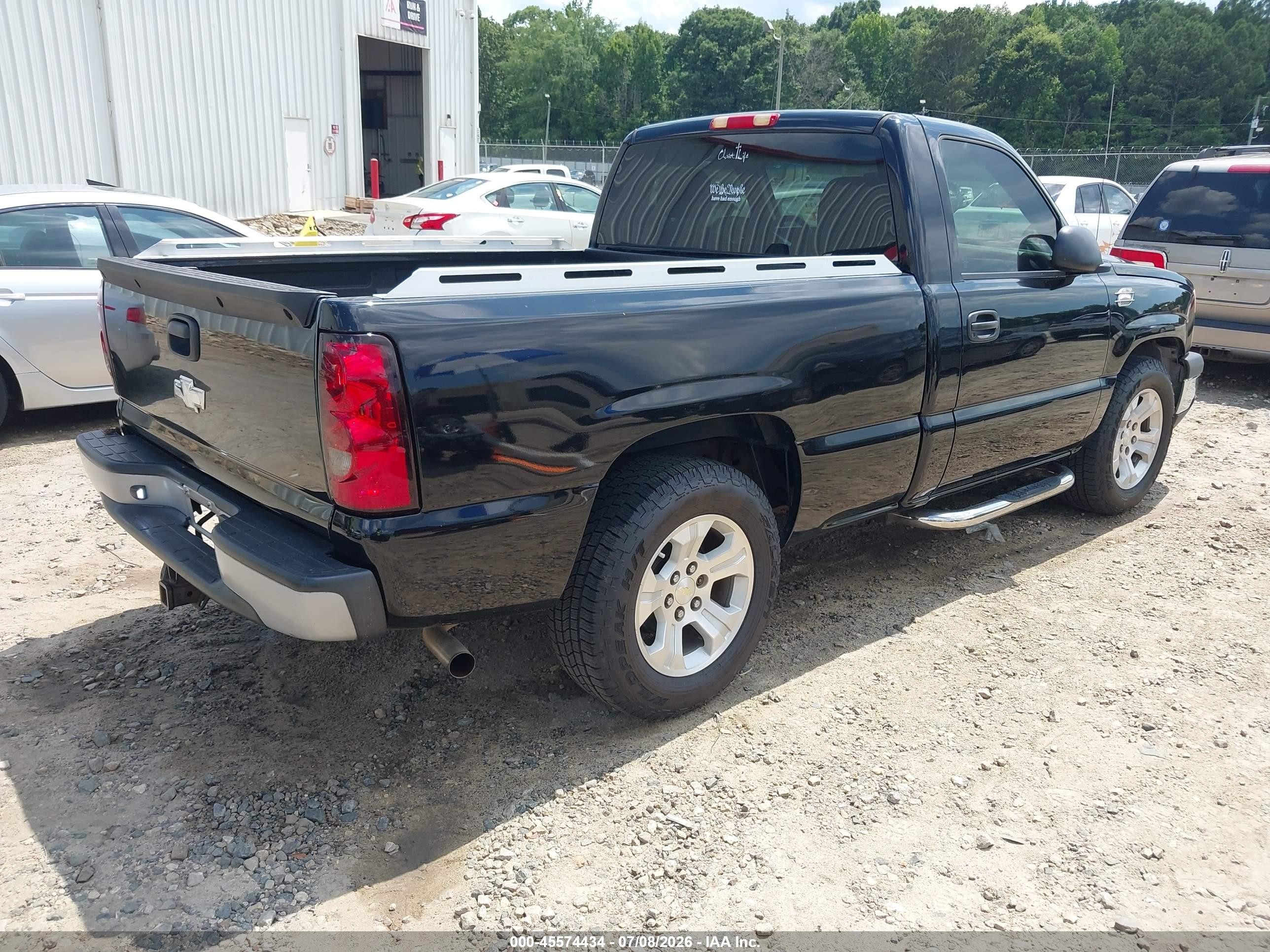 2006 Chevrolet Silverado 1500 Work Truck Черный vin: 3GCEC14X66G225313