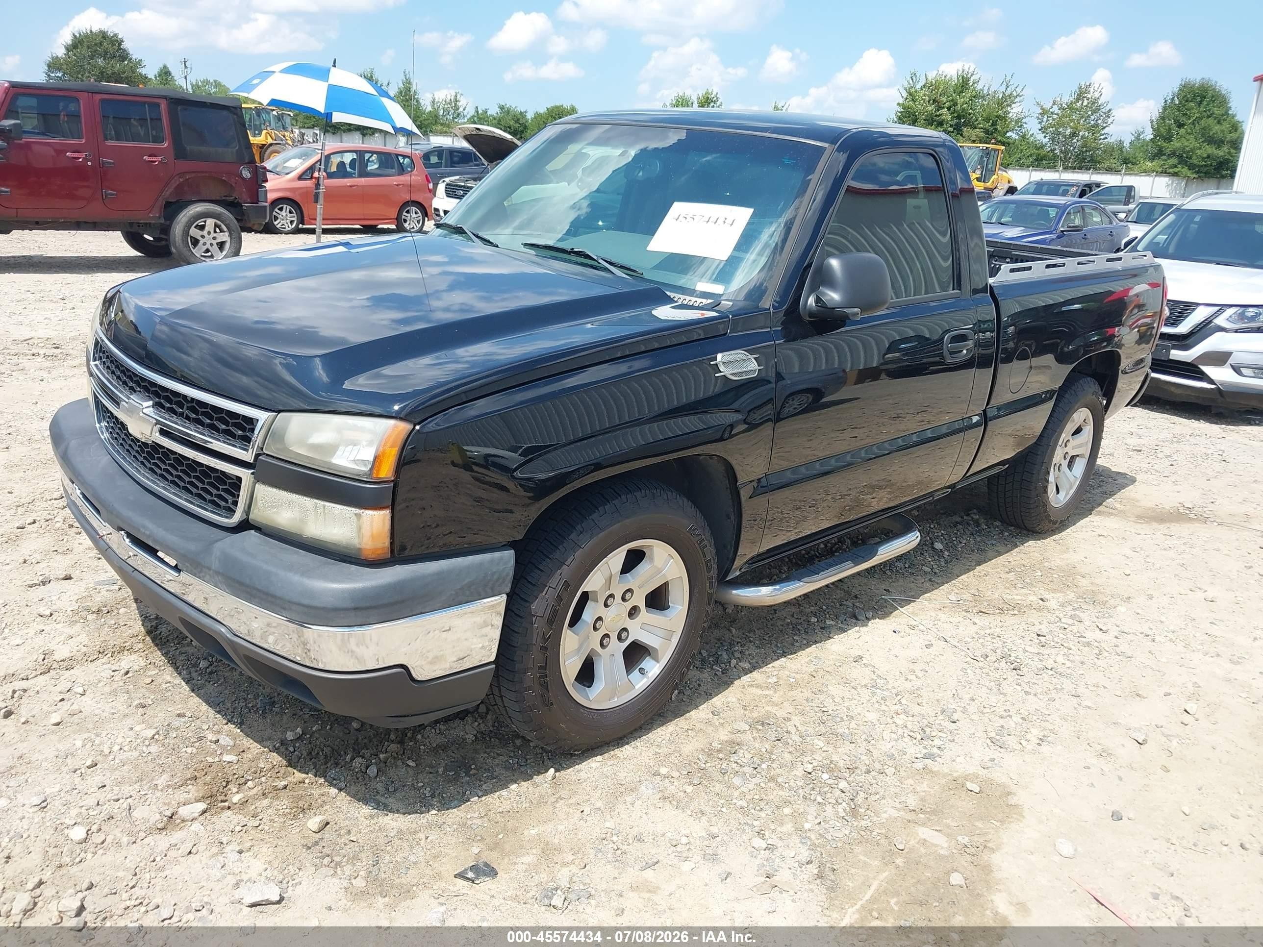 2006 Chevrolet Silverado 1500 Work Truck Черный vin: 3GCEC14X66G225313