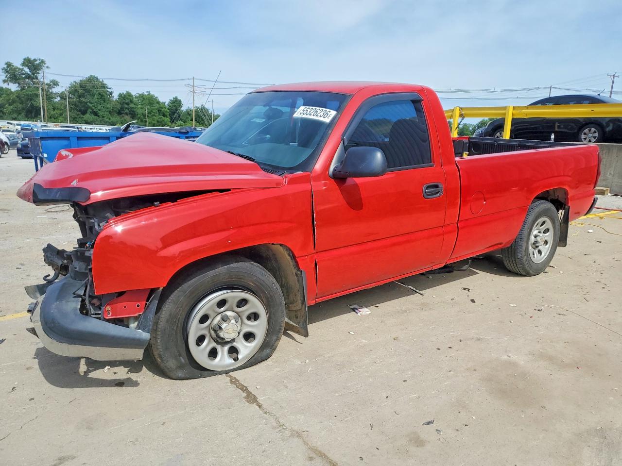 2006 Chevrolet Silverado C1500 Red vin: 3GCEC14X66G269117