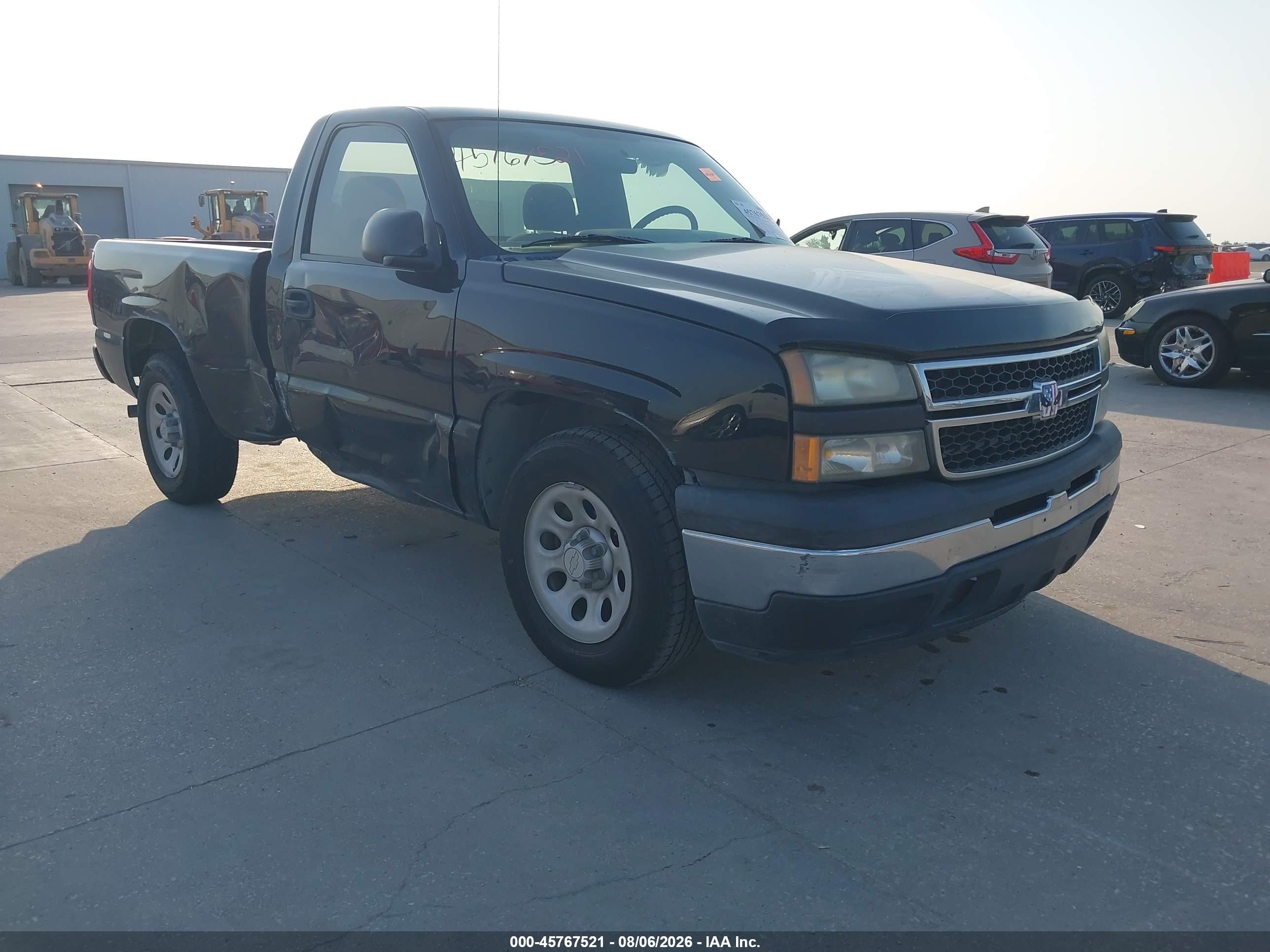 2007 Chevrolet Silverado 1500 Classic Work Truck Black vin: 3GCEC14X67G165521