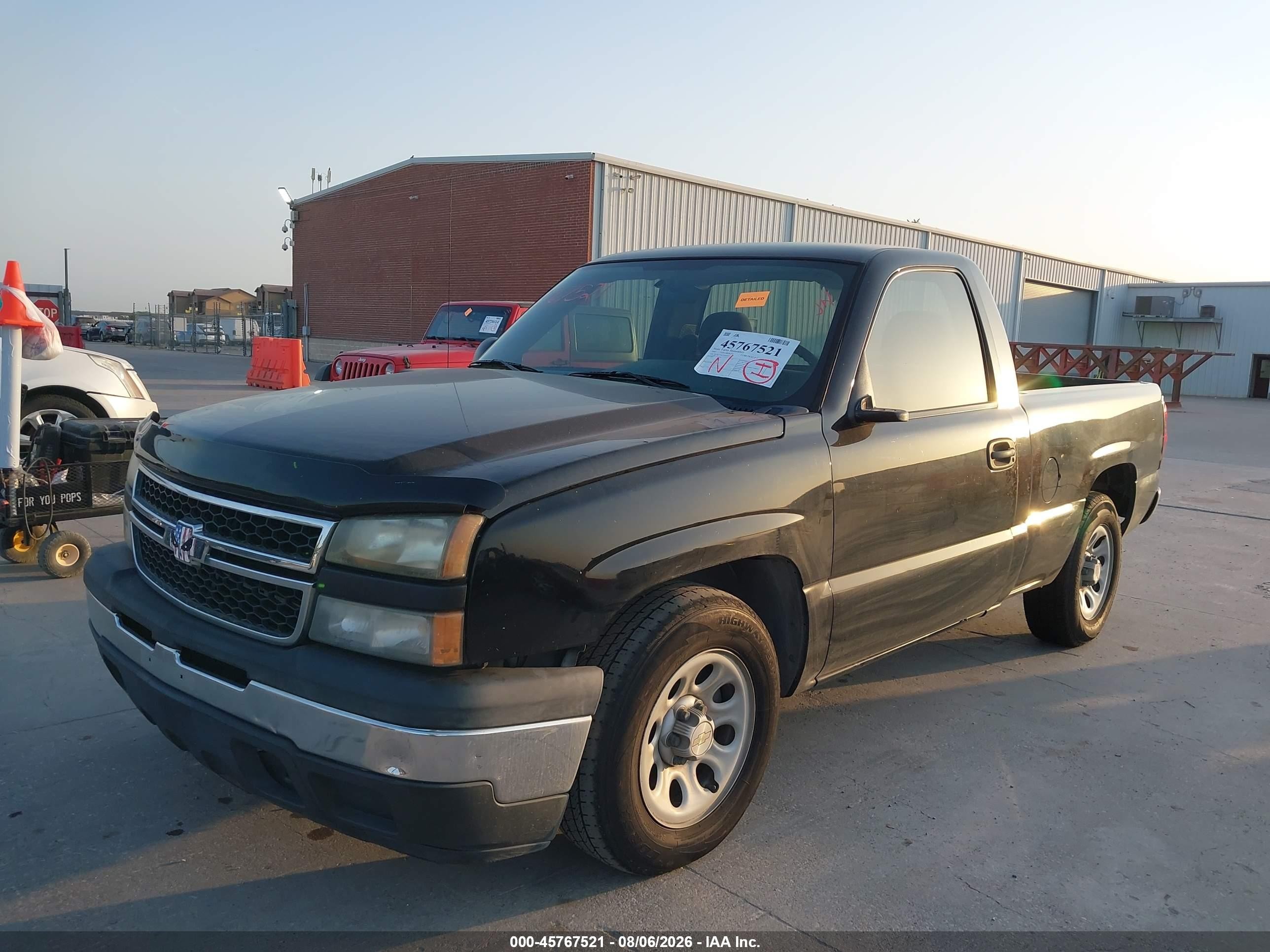2007 Chevrolet Silverado 1500 Classic Work Truck Black vin: 3GCEC14X67G165521