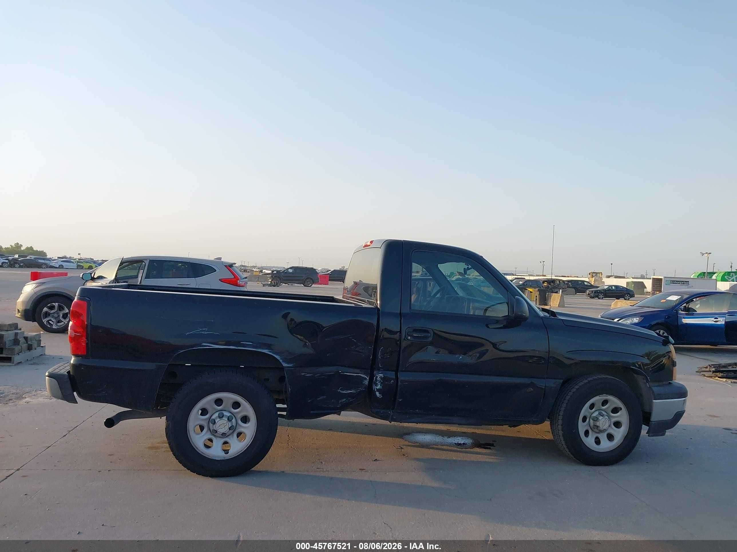 2007 Chevrolet Silverado 1500 Classic Work Truck Black vin: 3GCEC14X67G165521