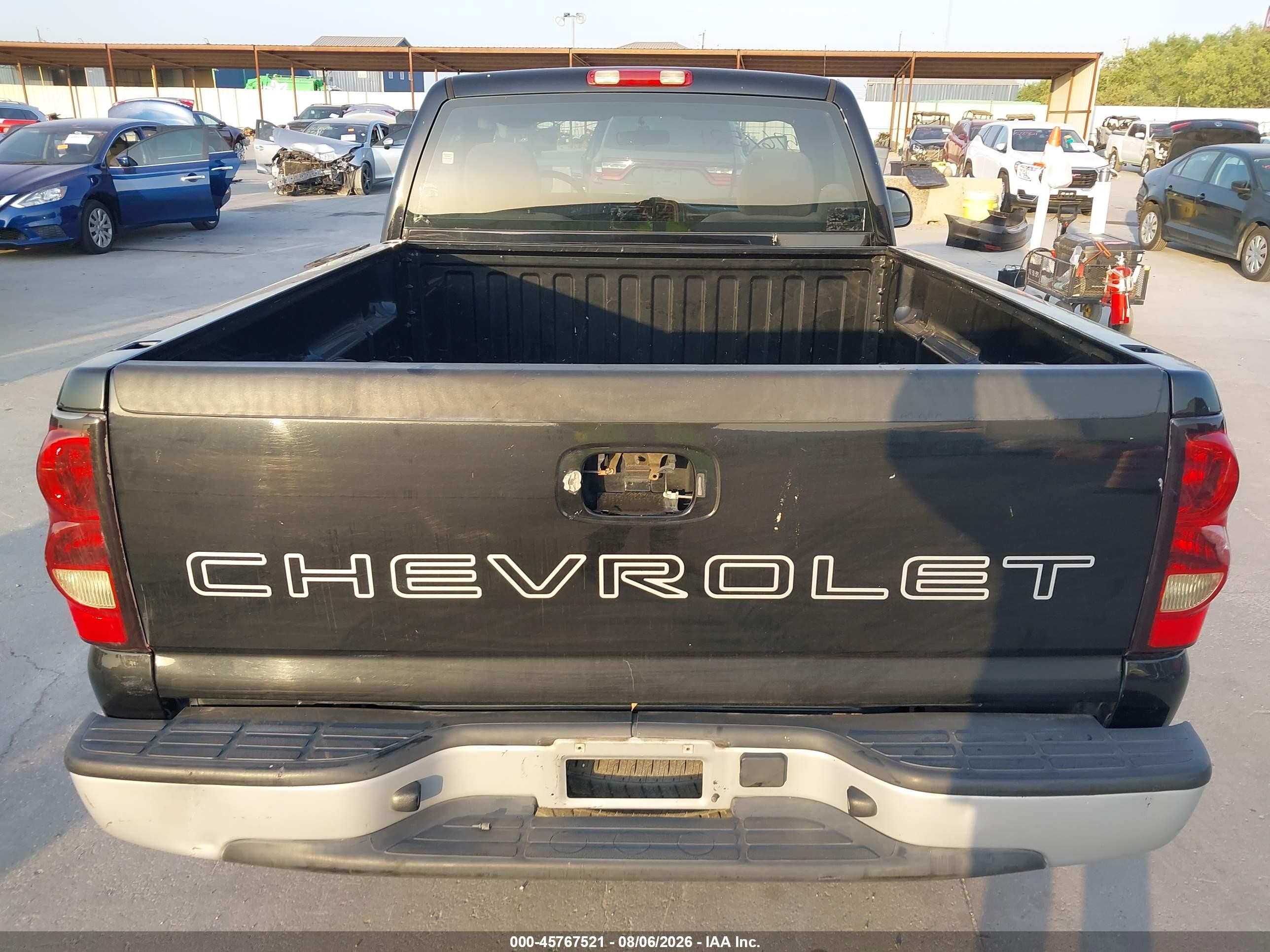2007 Chevrolet Silverado 1500 Classic Work Truck Black vin: 3GCEC14X67G165521