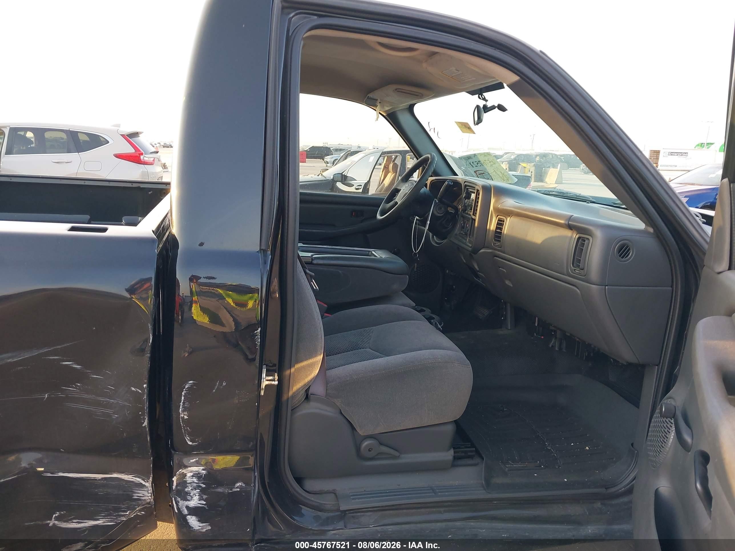 2007 Chevrolet Silverado 1500 Classic Work Truck Black vin: 3GCEC14X67G165521