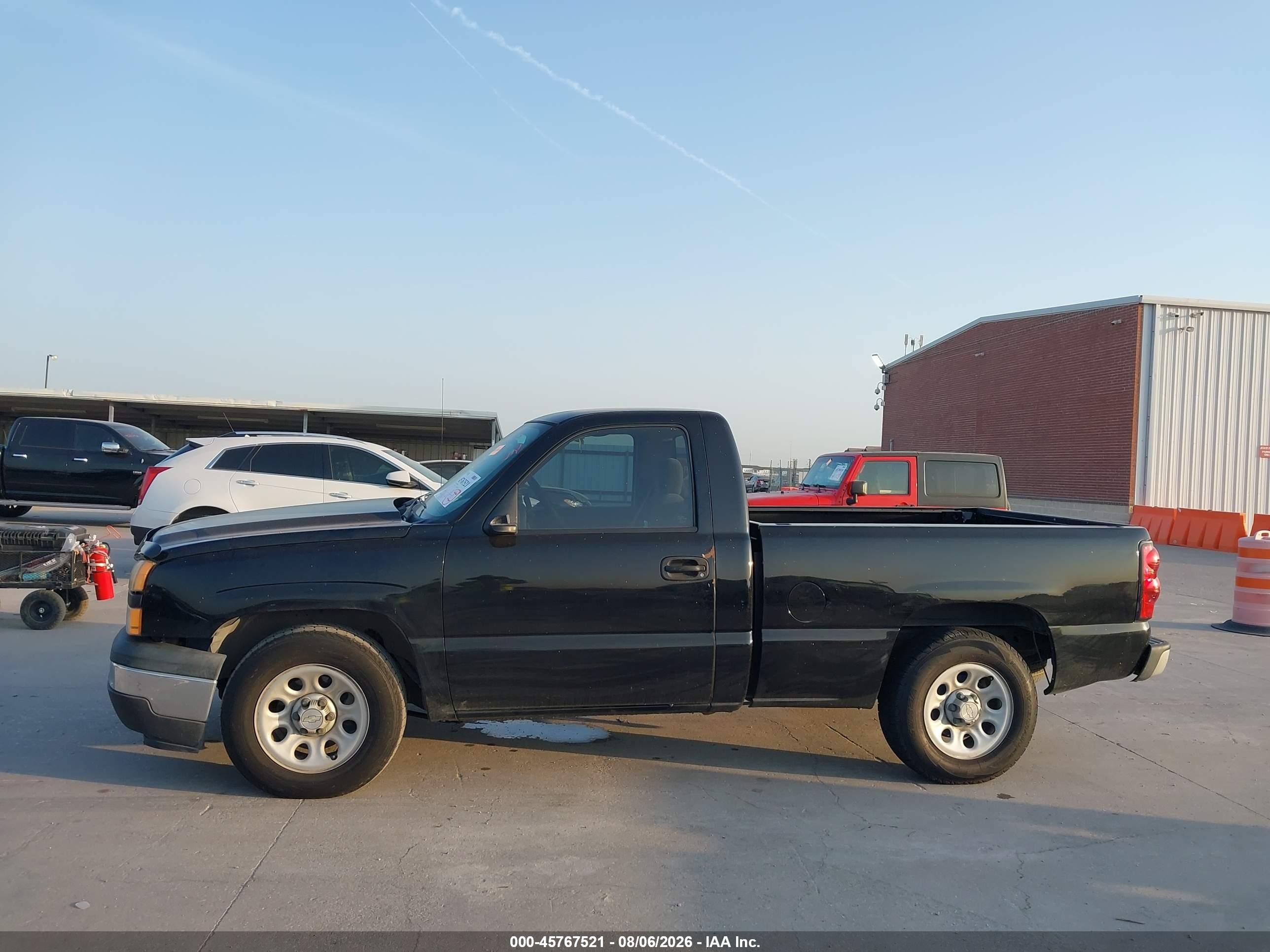 2007 Chevrolet Silverado 1500 Classic Work Truck Black vin: 3GCEC14X67G165521