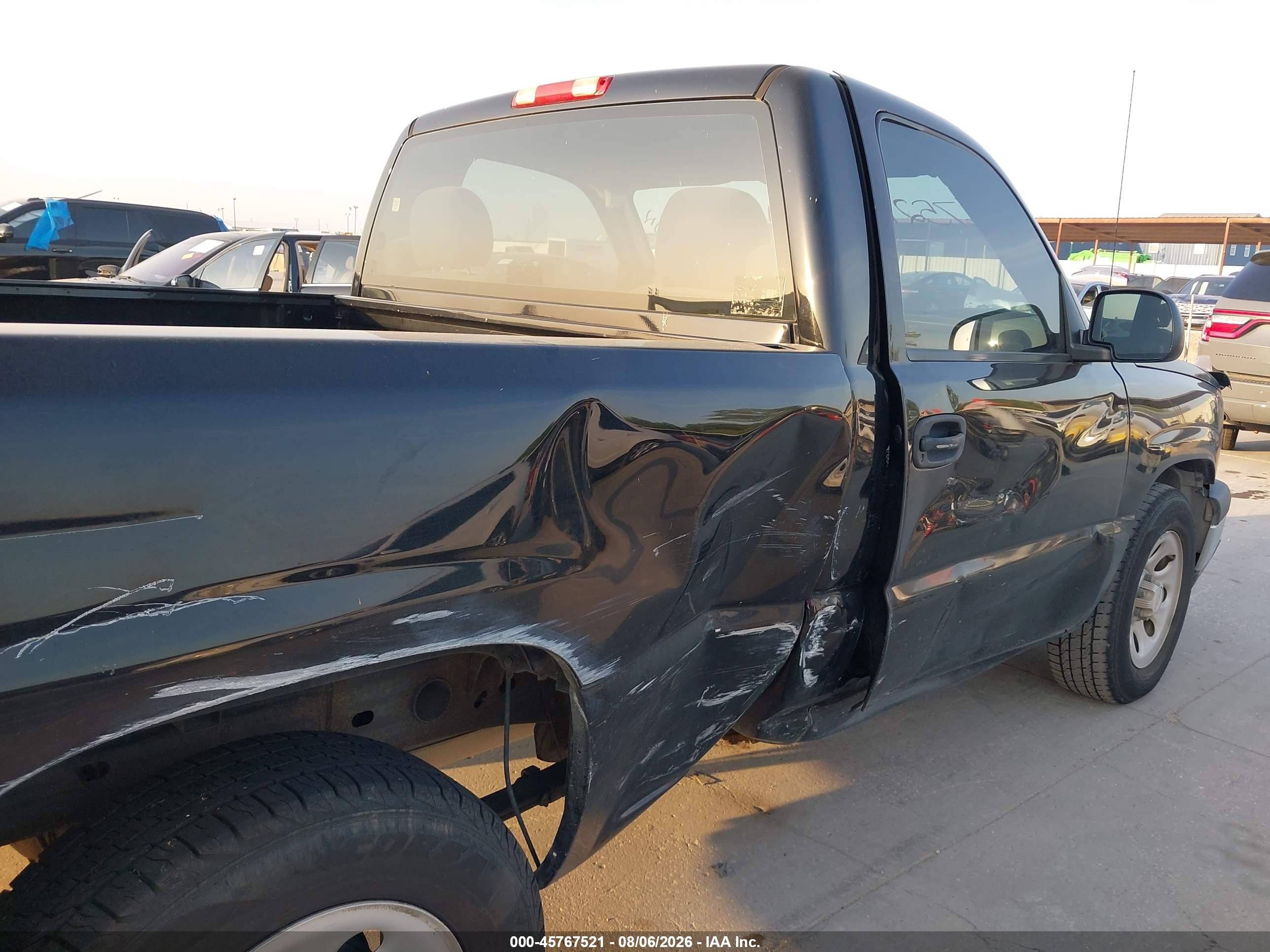 2007 Chevrolet Silverado 1500 Classic Work Truck Black vin: 3GCEC14X67G165521