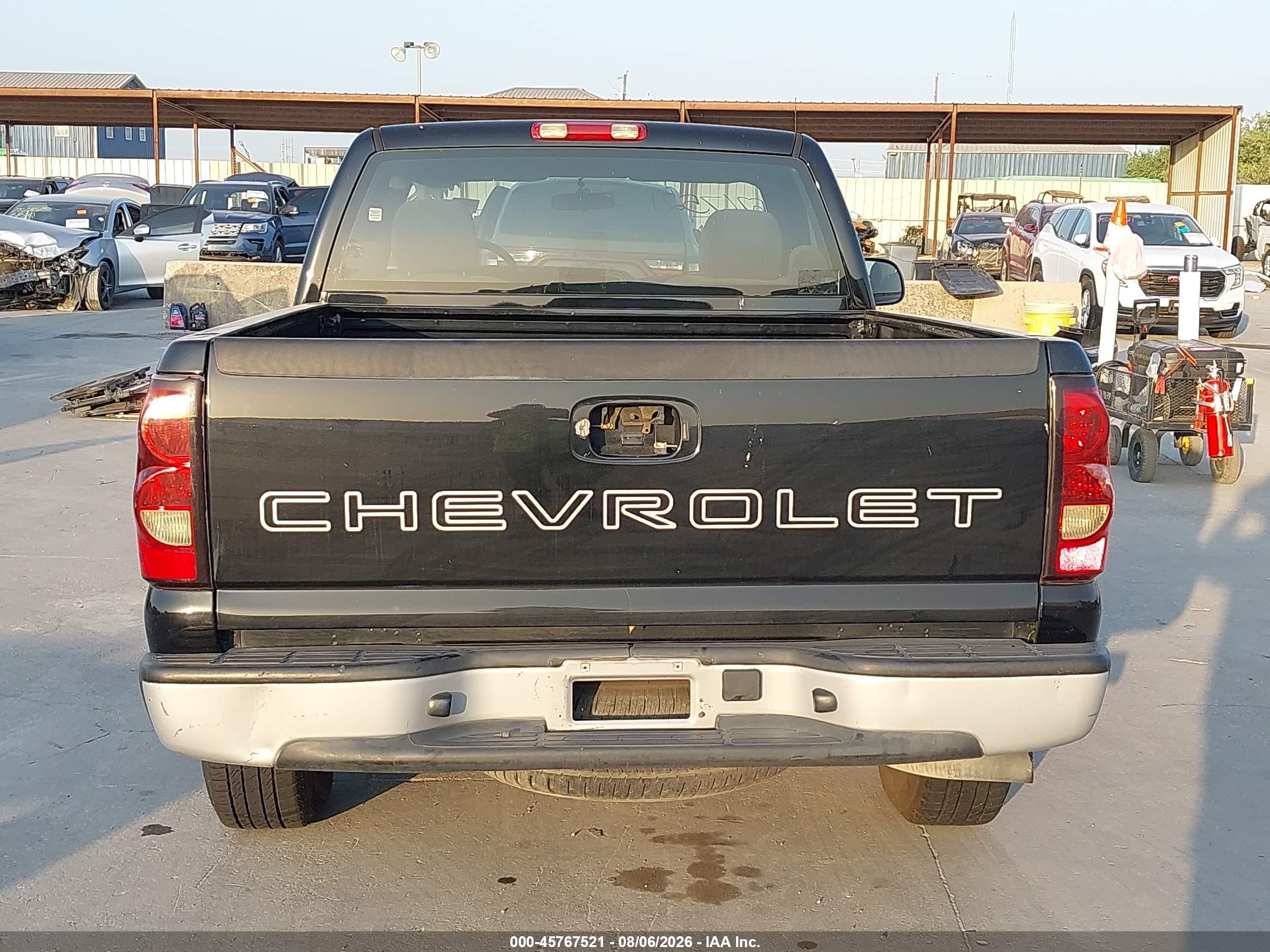 2007 Chevrolet Silverado 1500 Classic Work Truck Black vin: 3GCEC14X67G165521