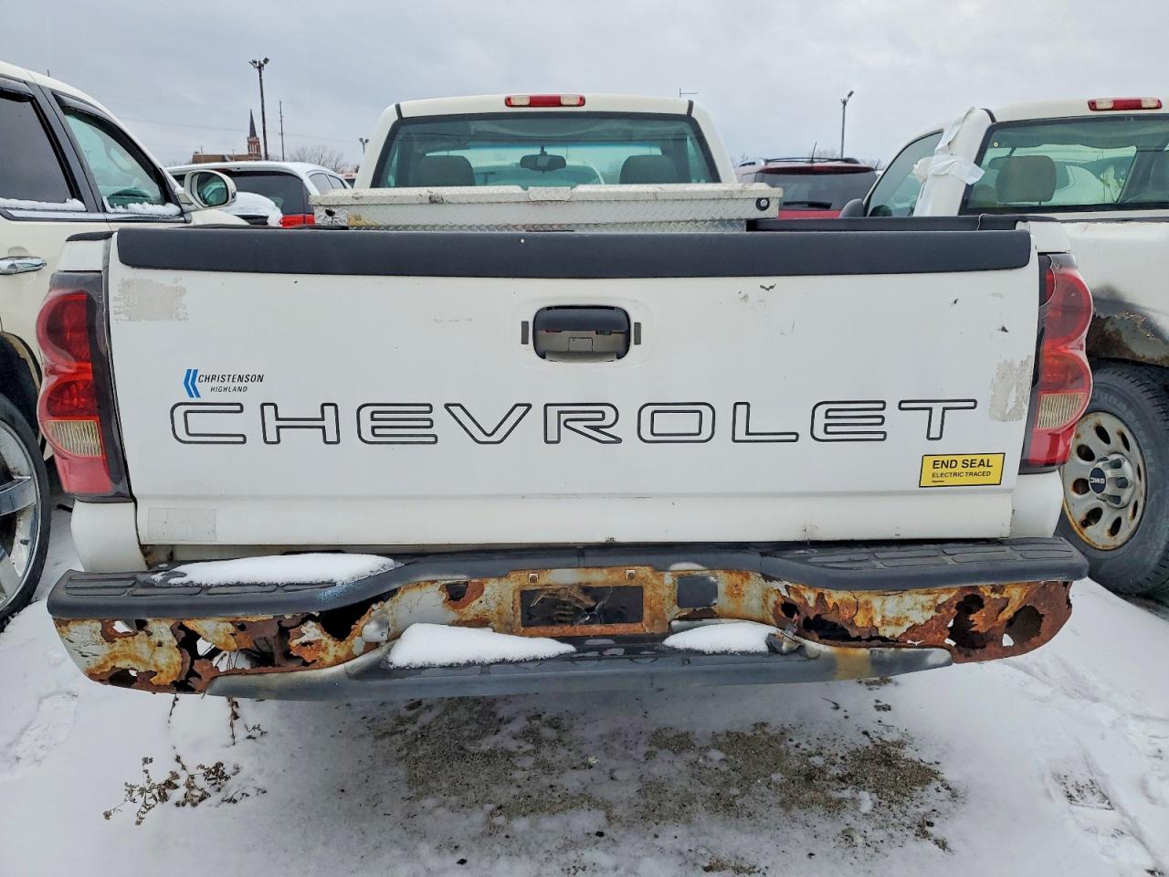2006 Chevrolet Silverado C1500 White vin: 3GCEC14X76G164991