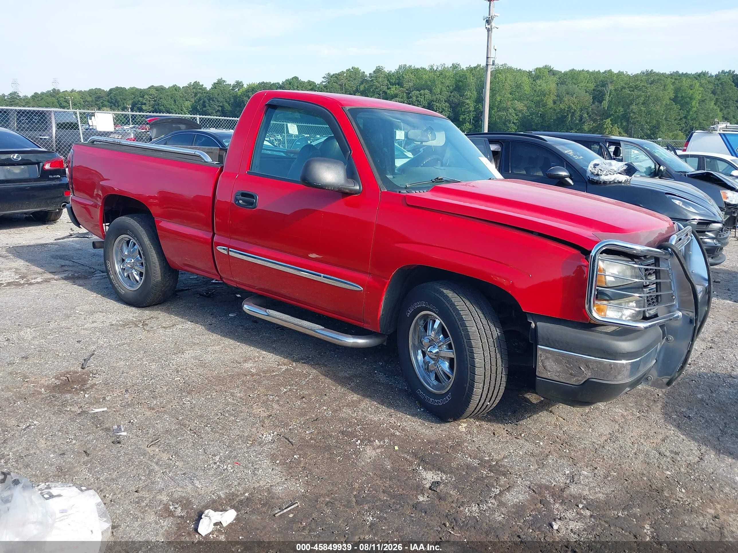 2006 Chevrolet Silverado 1500 Work Truck Красный vin: 3GCEC14X76G244887
