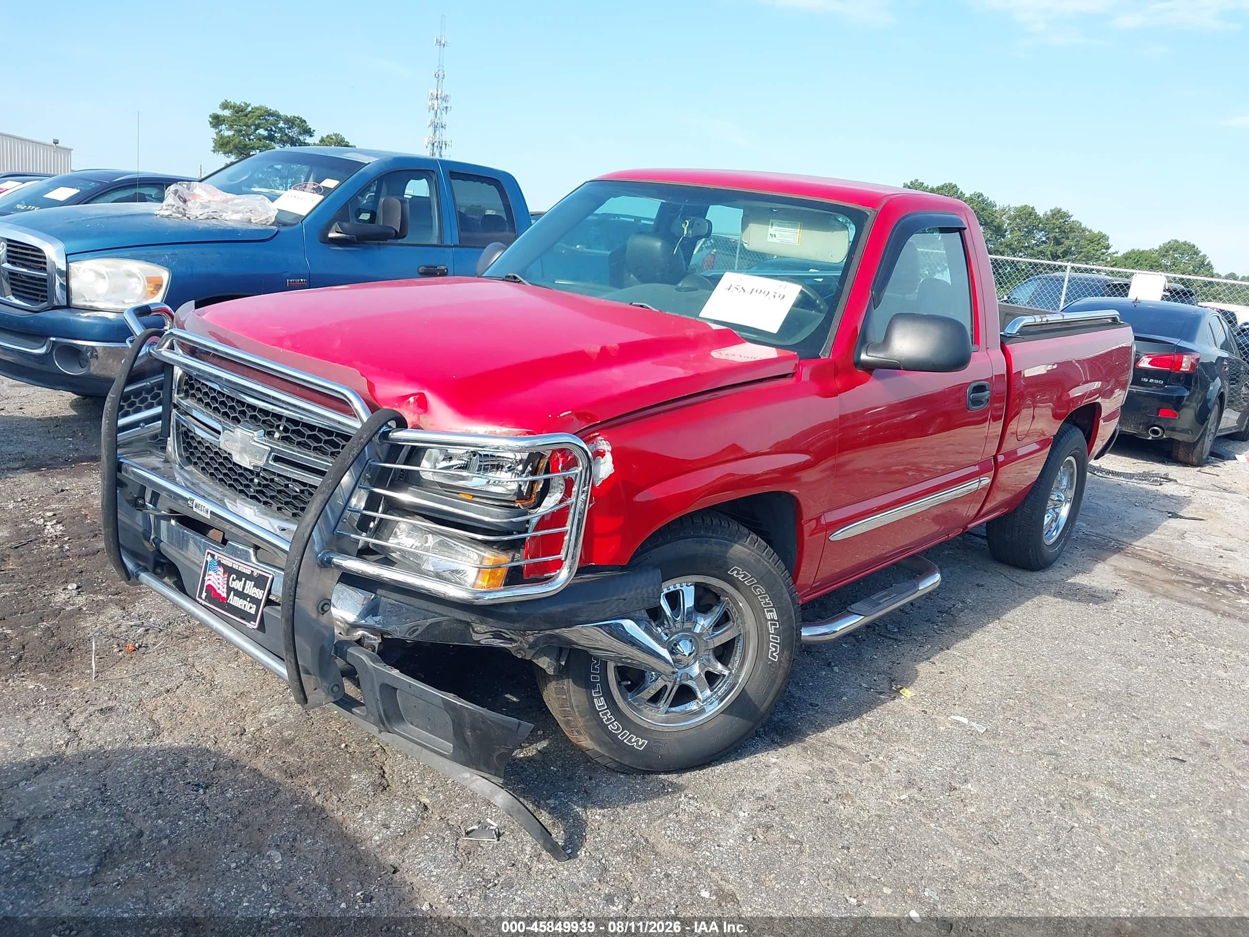 2006 Chevrolet Silverado 1500 Work Truck Красный vin: 3GCEC14X76G244887