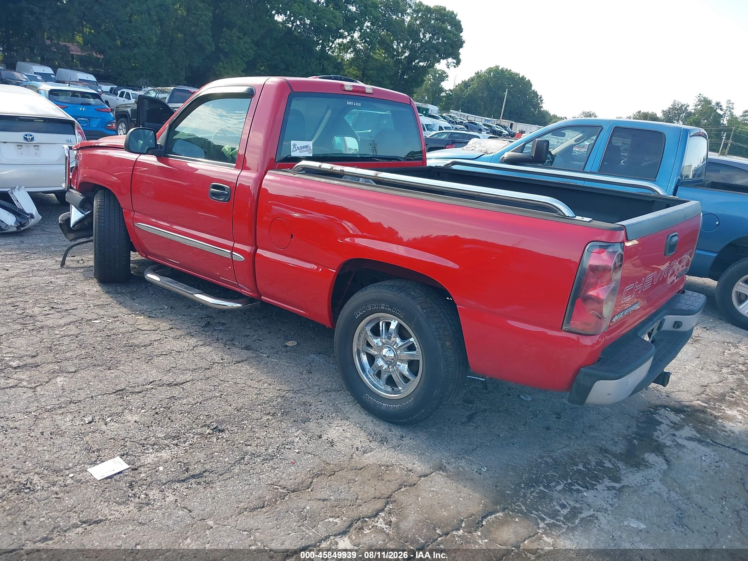 2006 Chevrolet Silverado 1500 Work Truck Красный vin: 3GCEC14X76G244887
