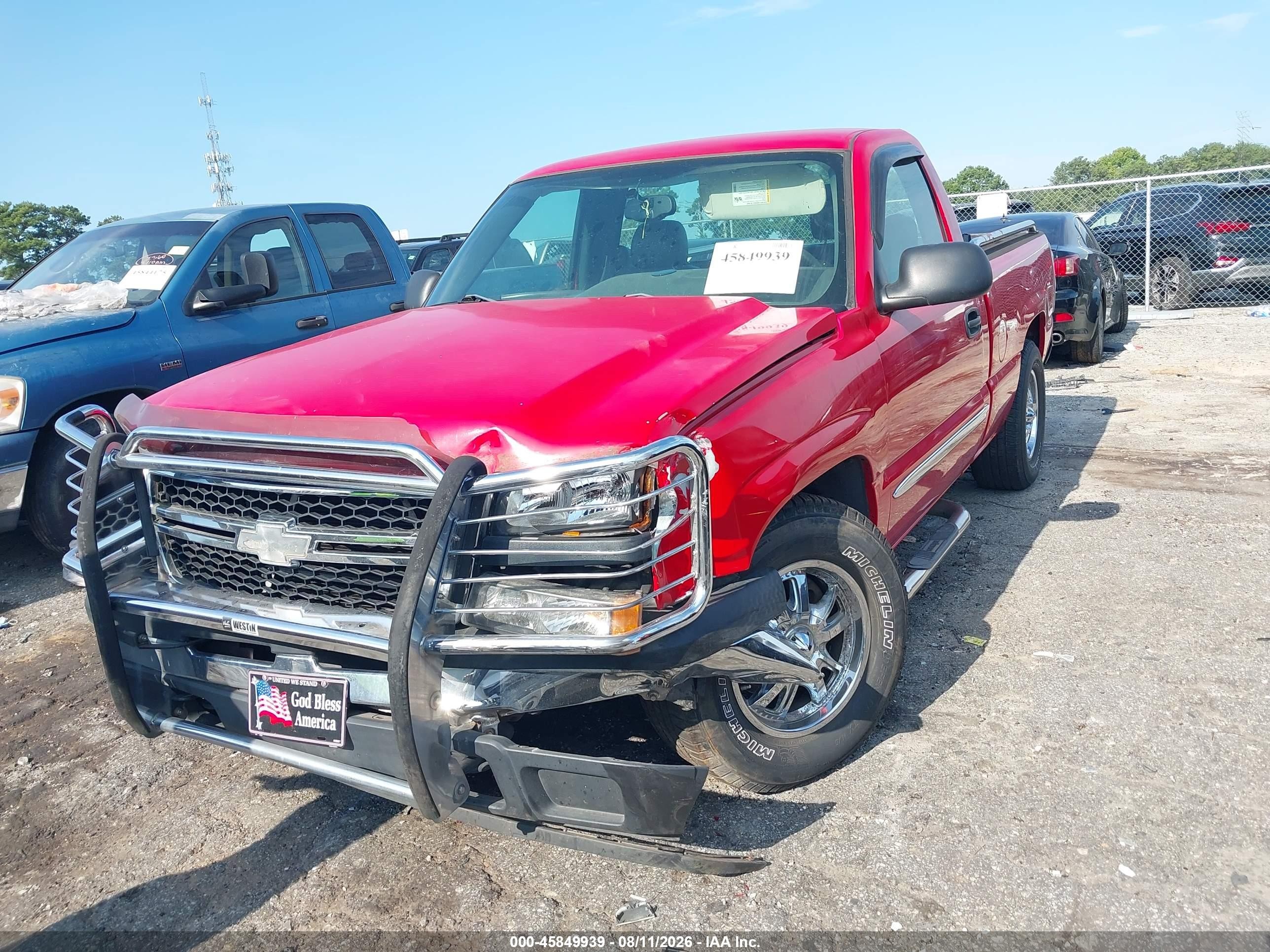 2006 Chevrolet Silverado 1500 Work Truck Красный vin: 3GCEC14X76G244887