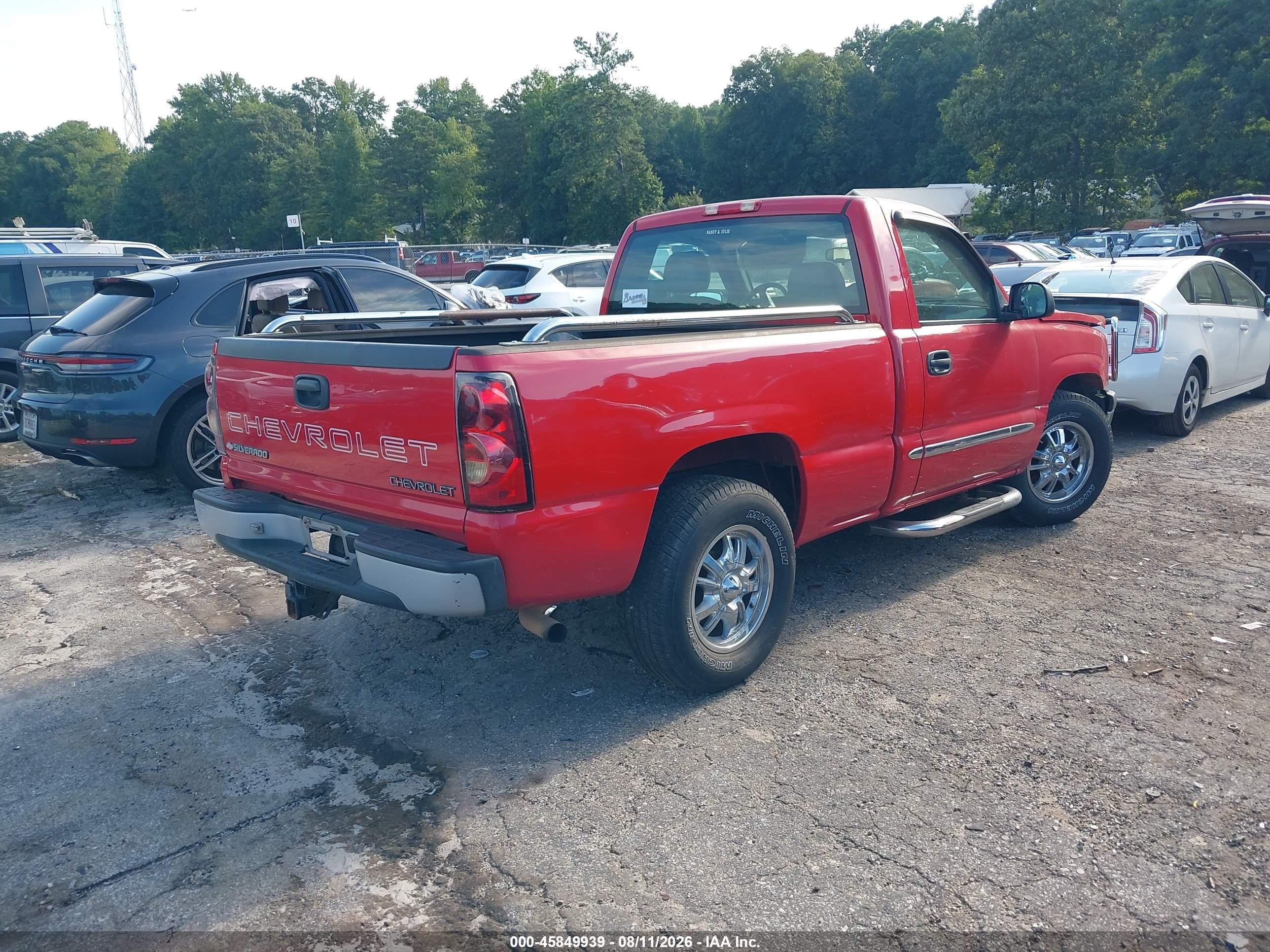 2006 Chevrolet Silverado 1500 Work Truck Красный vin: 3GCEC14X76G244887