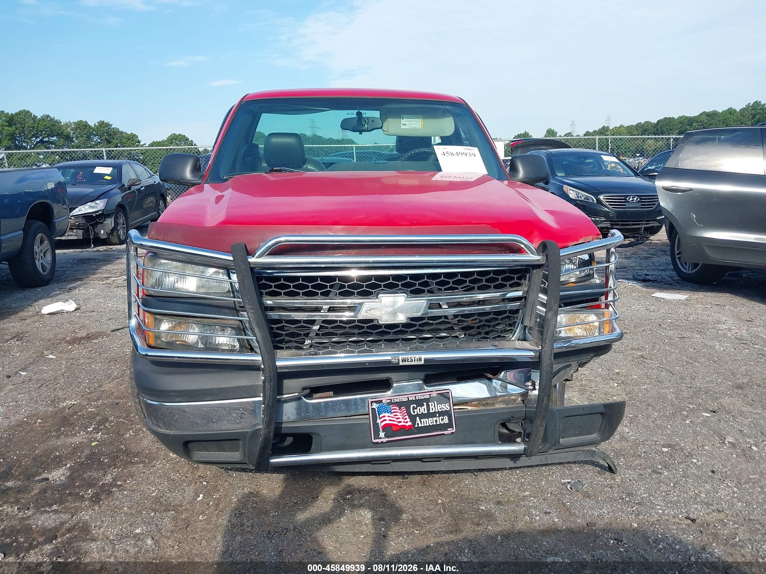 2006 Chevrolet Silverado 1500 Work Truck Красный vin: 3GCEC14X76G244887