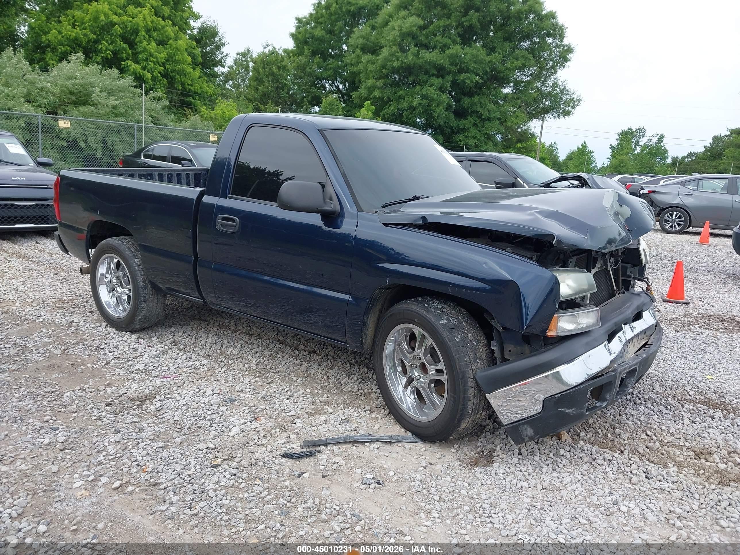 2006 Chevrolet Silverado 1500 Work Truck Blue vin: 3GCEC14X76G256943