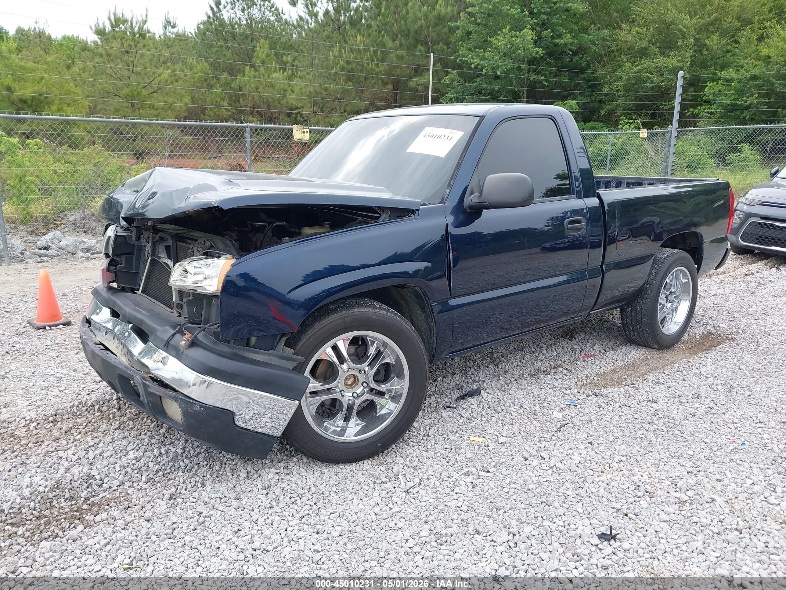 2006 Chevrolet Silverado 1500 Work Truck Blue vin: 3GCEC14X76G256943