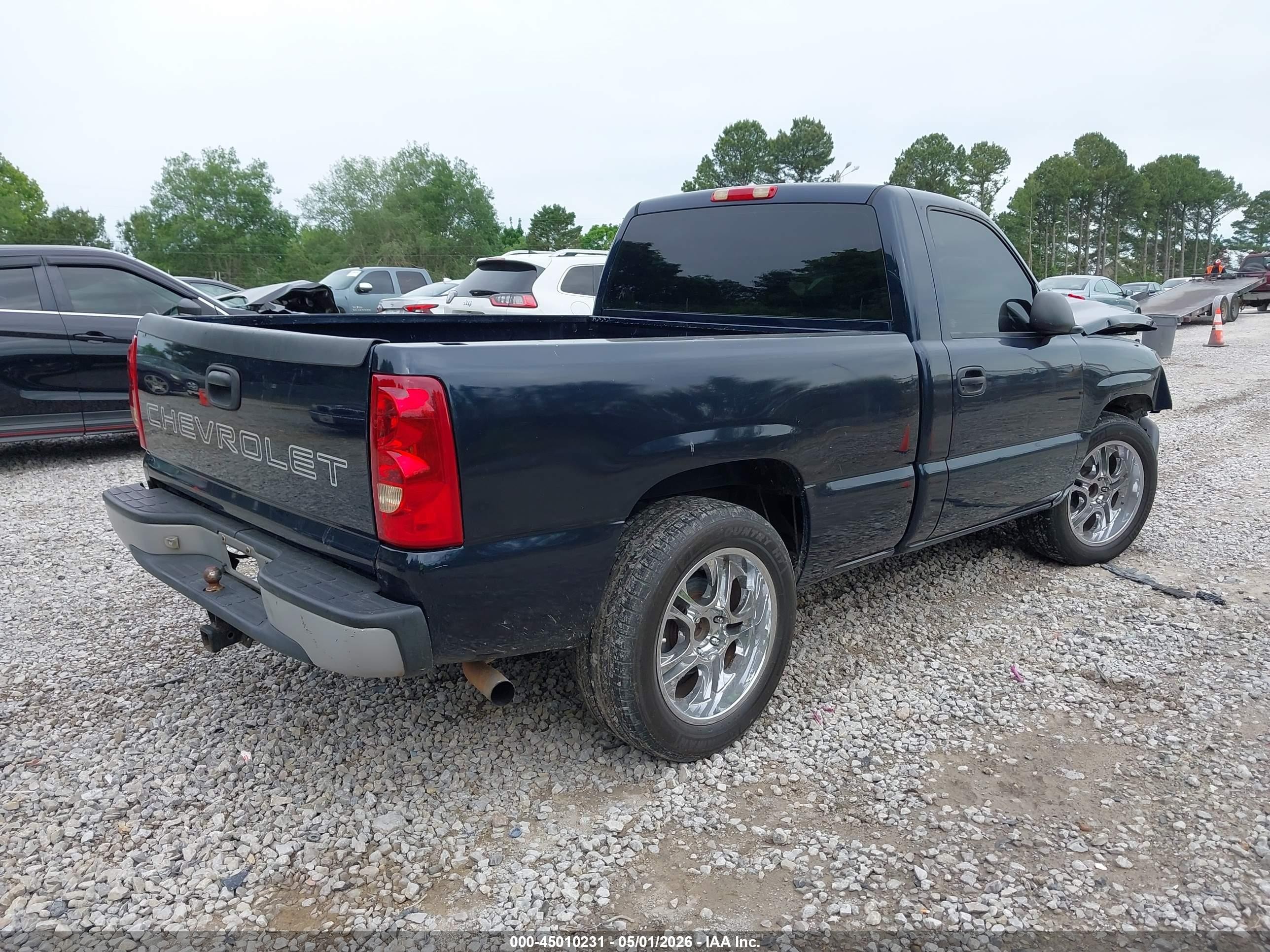 2006 Chevrolet Silverado 1500 Work Truck Blue vin: 3GCEC14X76G256943