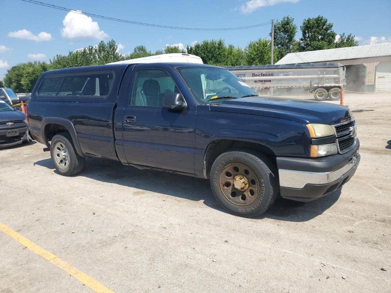 2006 Chevrolet Silverado C1500 Blue vin: 3GCEC14X86G141848