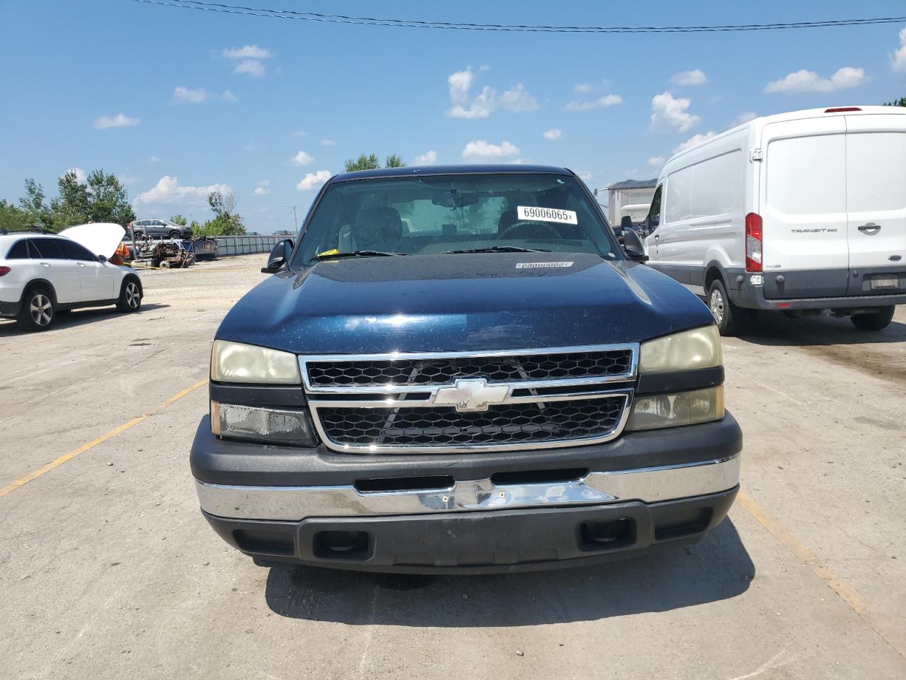 2006 Chevrolet Silverado C1500 Blue vin: 3GCEC14X86G141848