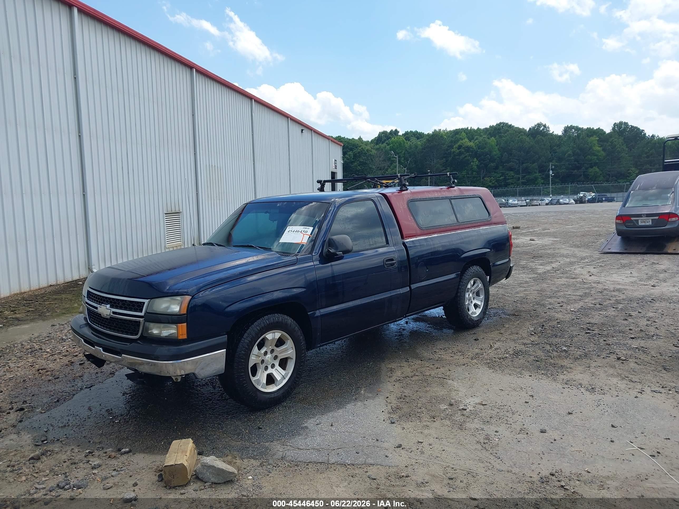 2006 Chevrolet Silverado 1500 Work Truck Blue vin: 3GCEC14X86G165275