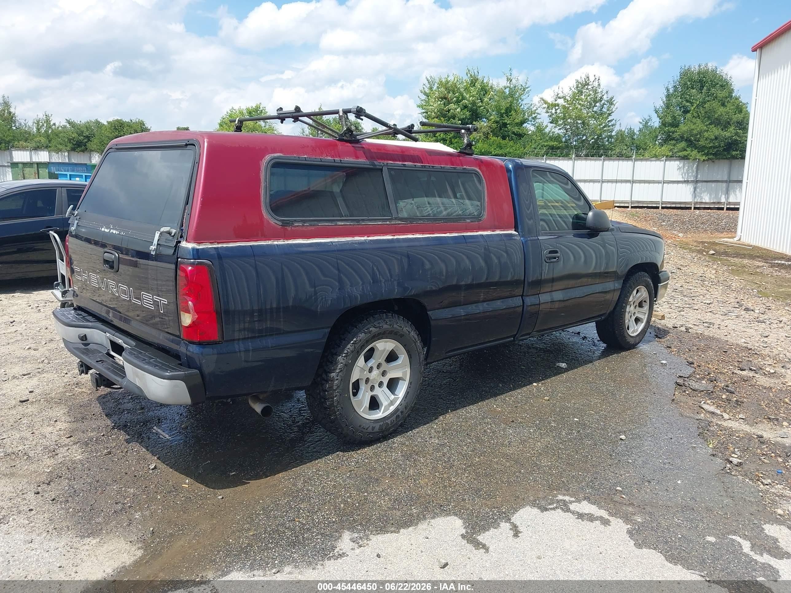 2006 Chevrolet Silverado 1500 Work Truck Blue vin: 3GCEC14X86G165275