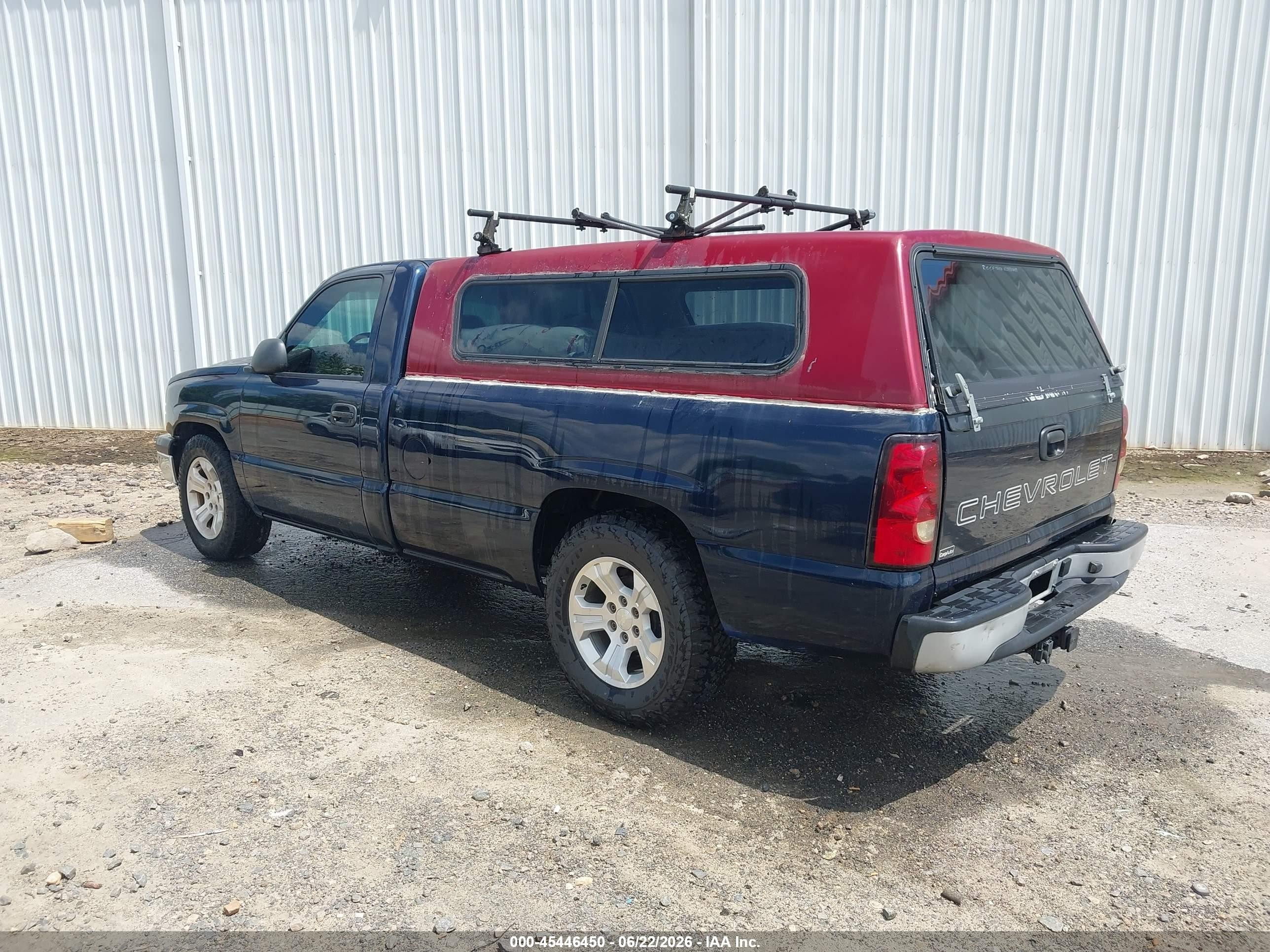 2006 Chevrolet Silverado 1500 Work Truck Blue vin: 3GCEC14X86G165275