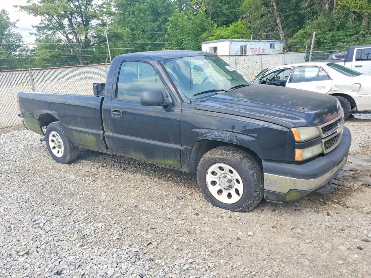 2006 Chevrolet Silverado C1500 Black vin: 3GCEC14X96G141714